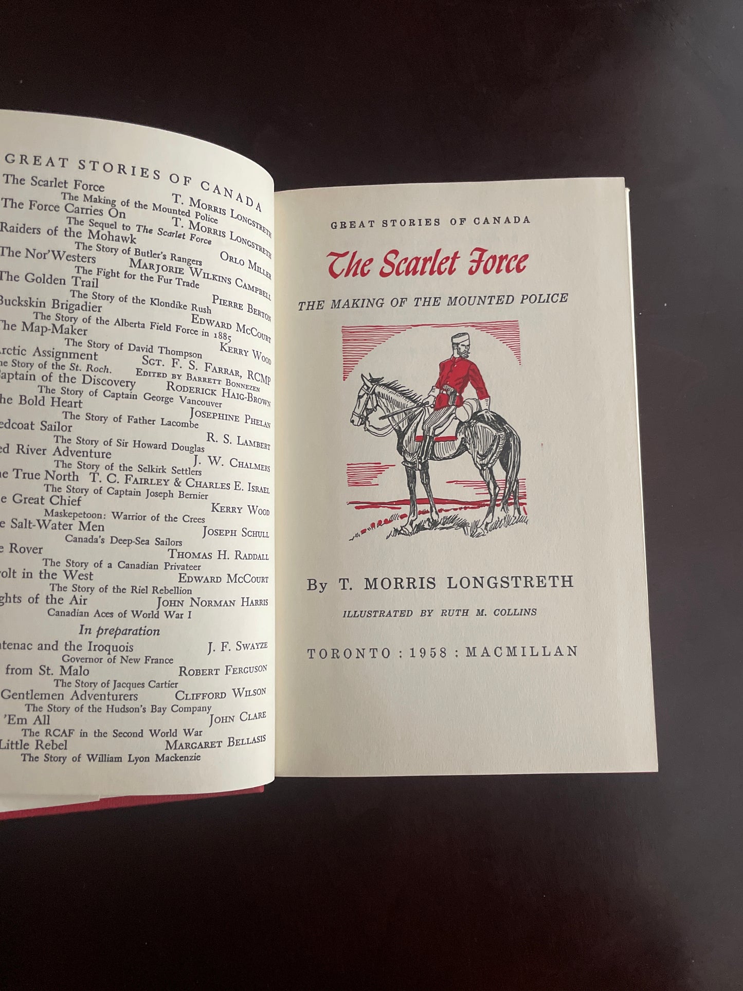 The Scarlet Force: The Making of the Mounted Police - Longstreth, T. Morris