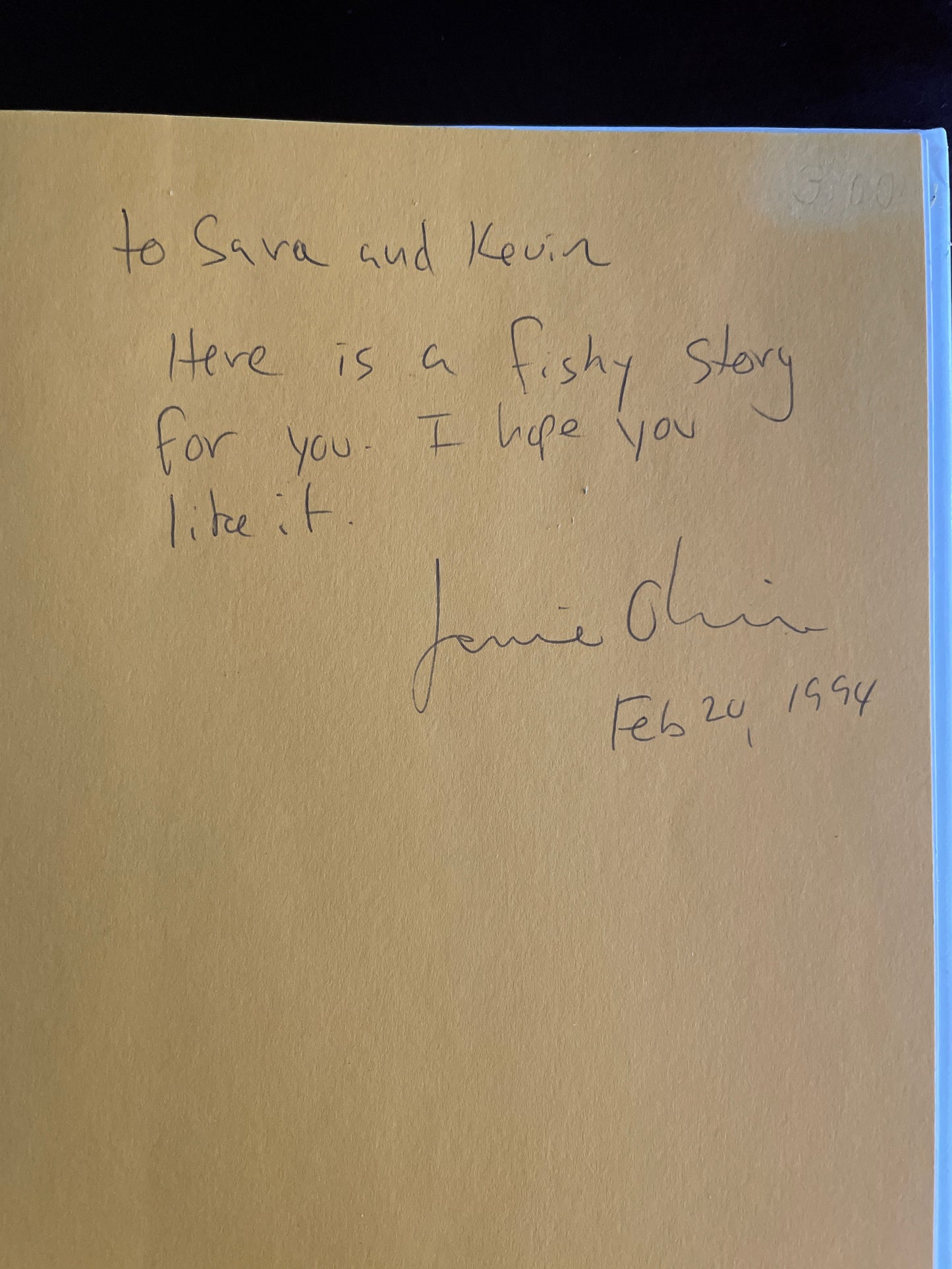 The Fish Skin (Inscribed) - Oliviero, Jamie