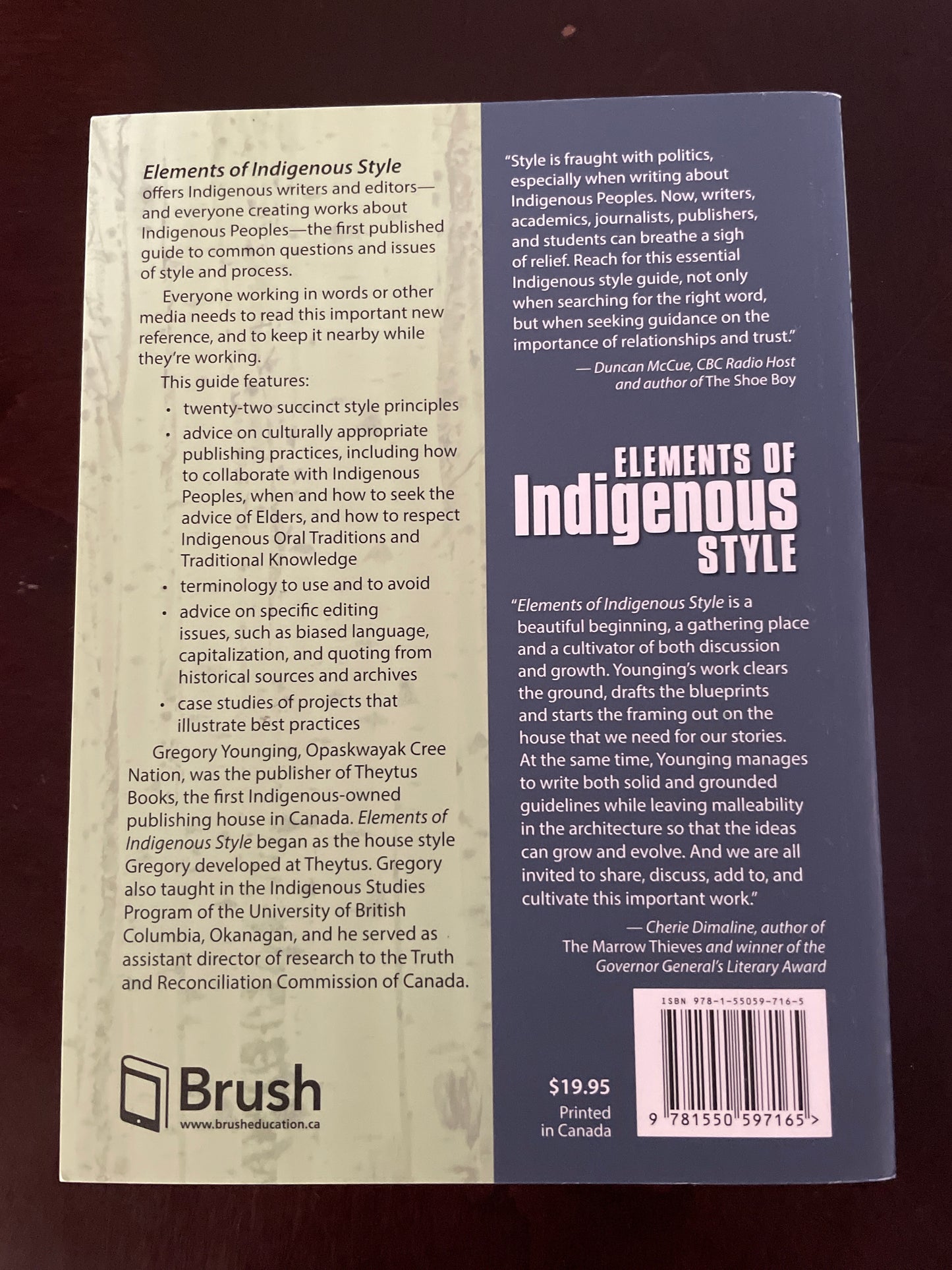 Elements of Indigenous Style: A Guide for Writing by and about Indigenous Peoples - Younging, Gregory