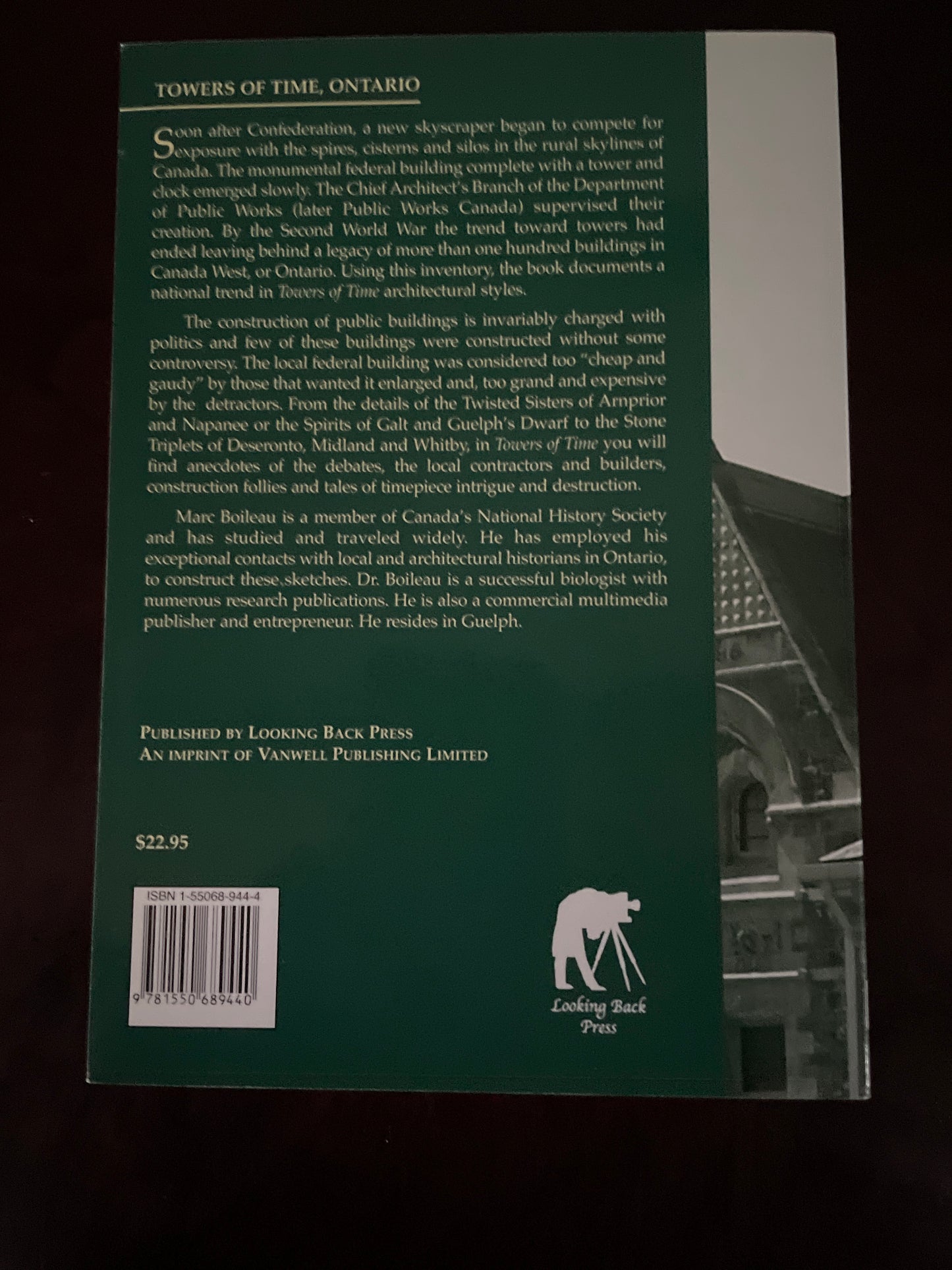 Towers of Time: Clock Towers, Ontario (Looking Back) (Signed) - Boileau, Marc