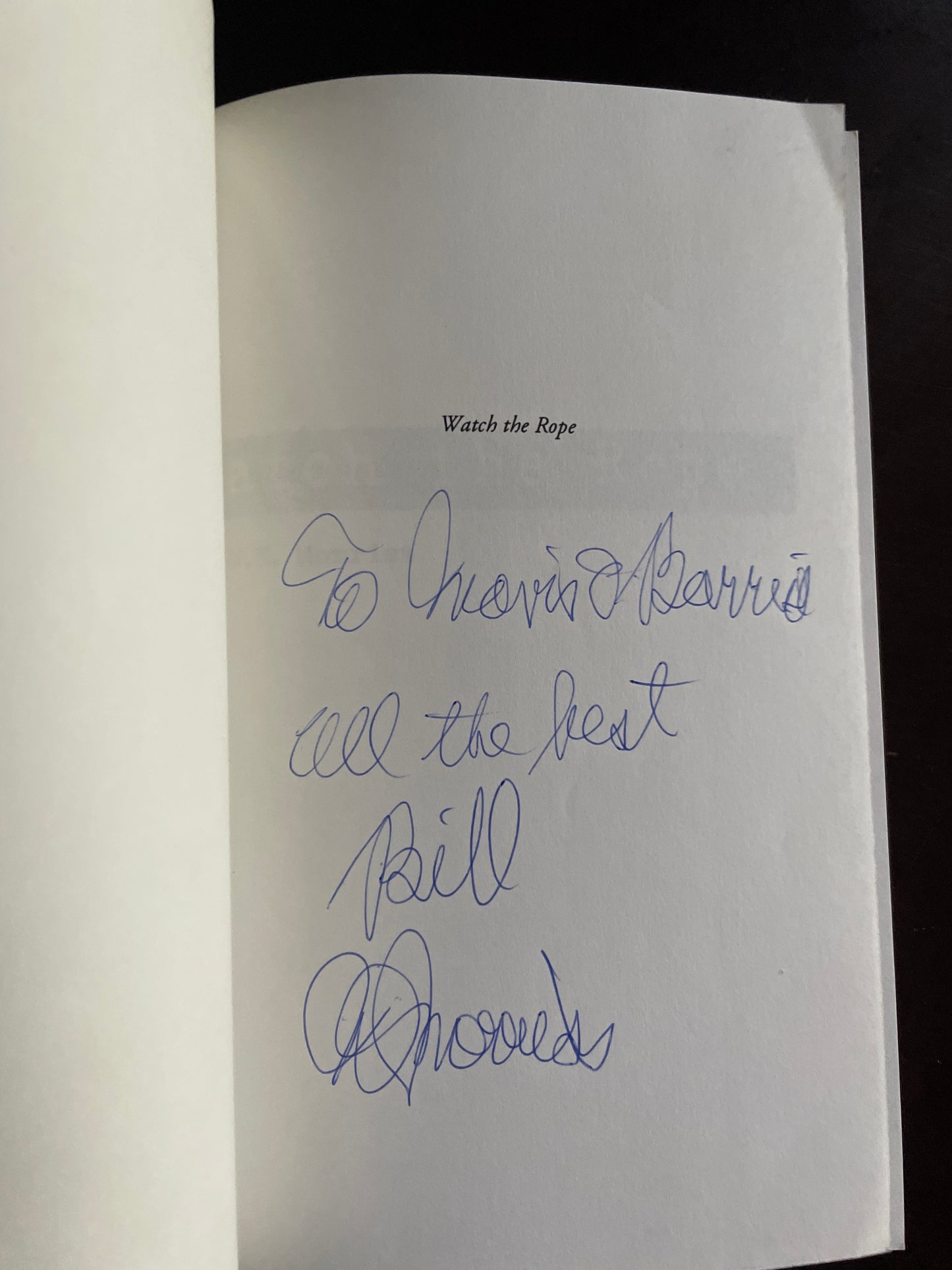 Watch the Rope (Inscribed) - Morriss, William E.