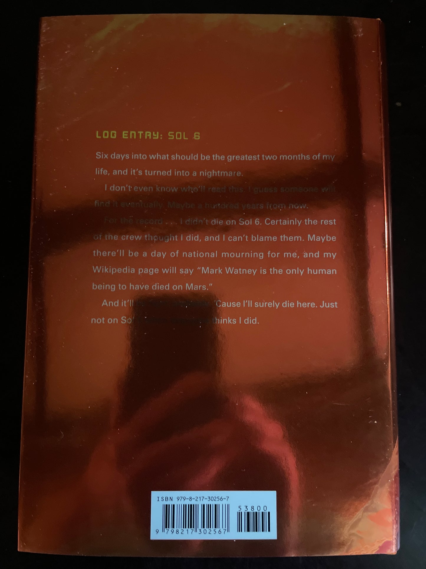 The Martian (Deluxe Edition): A Novel (Signed) - Weir, Andy