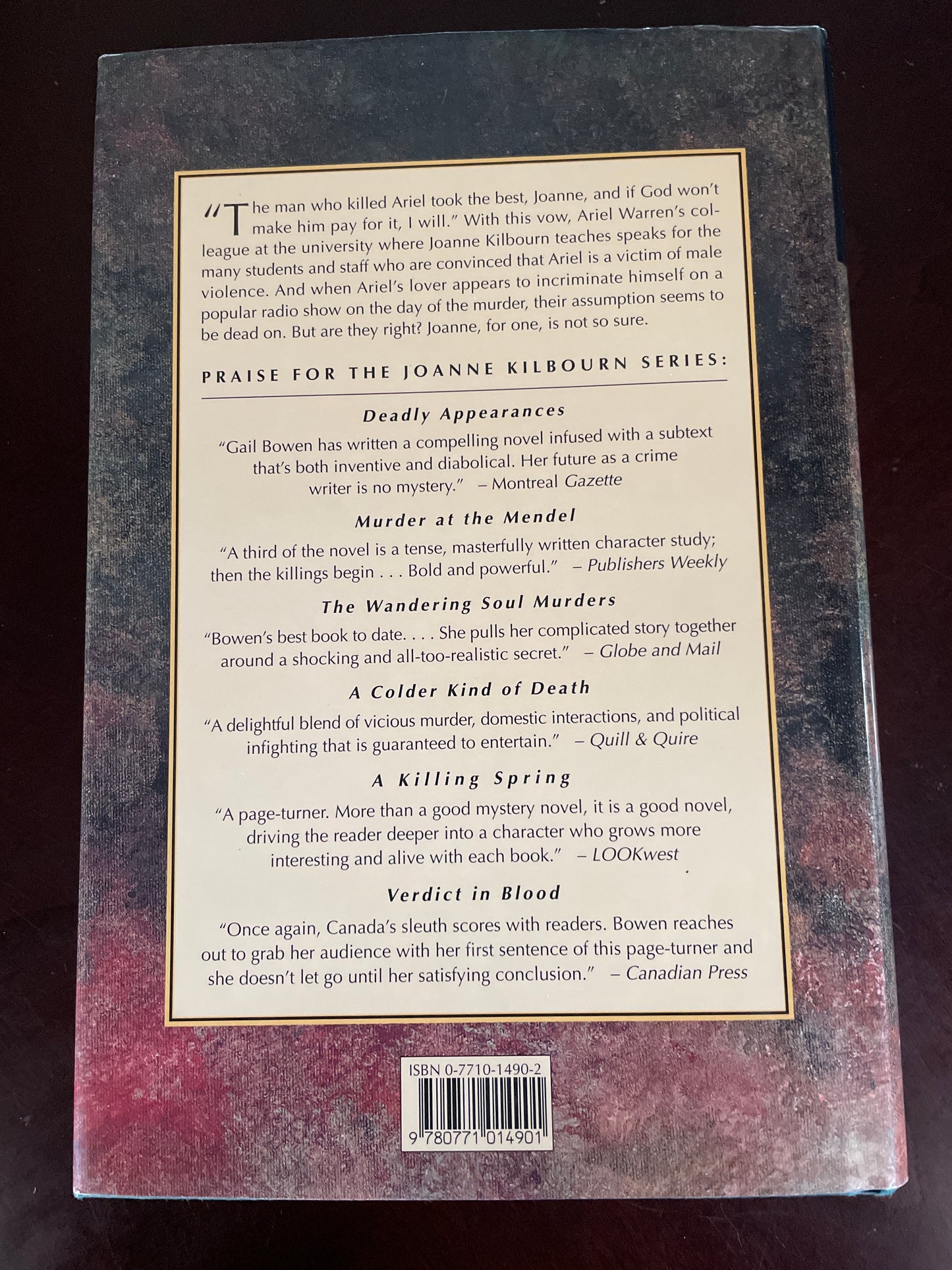 Burying Ariel (Joanne Kilbourn Mysteries) (Signed) - Bowen, Gail