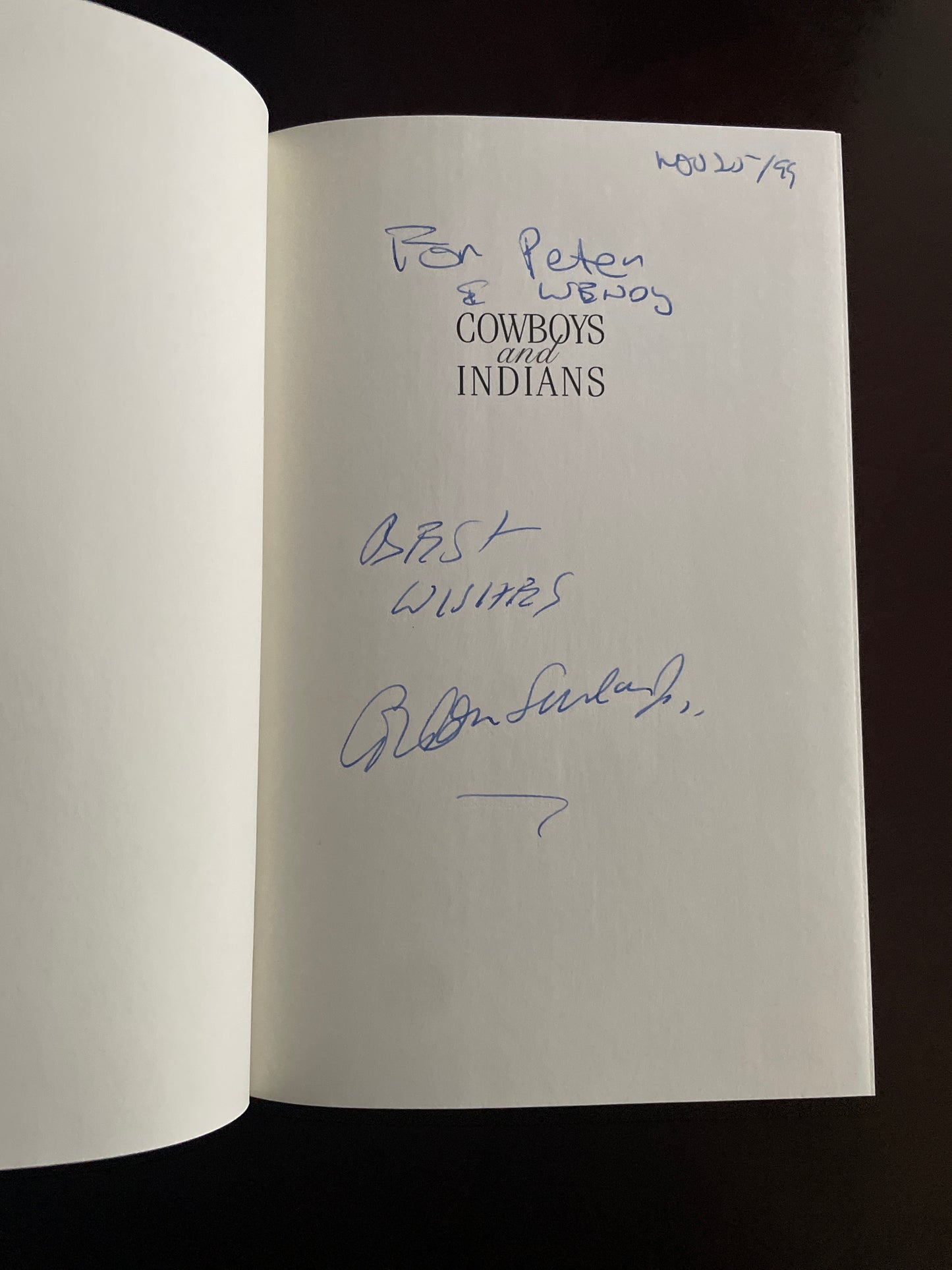 Cowboys and Indians : The Shooting of J.J. Harper (Inscribed) - Sinclair Jr., Gordon
