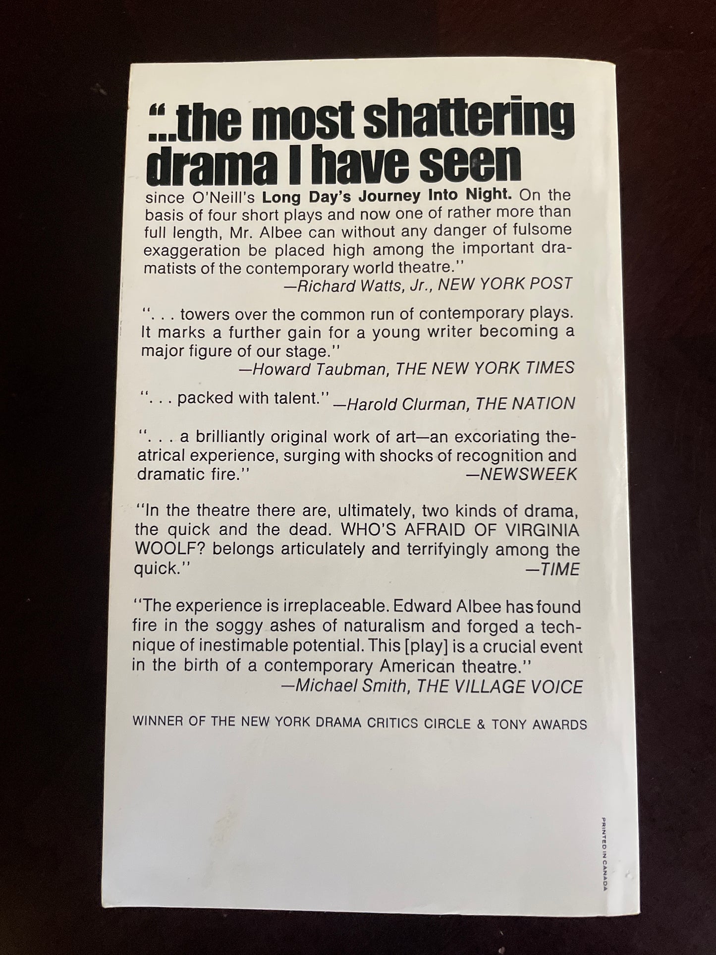 Who's Afraid of Virginia Woolf? - Albee, Edward