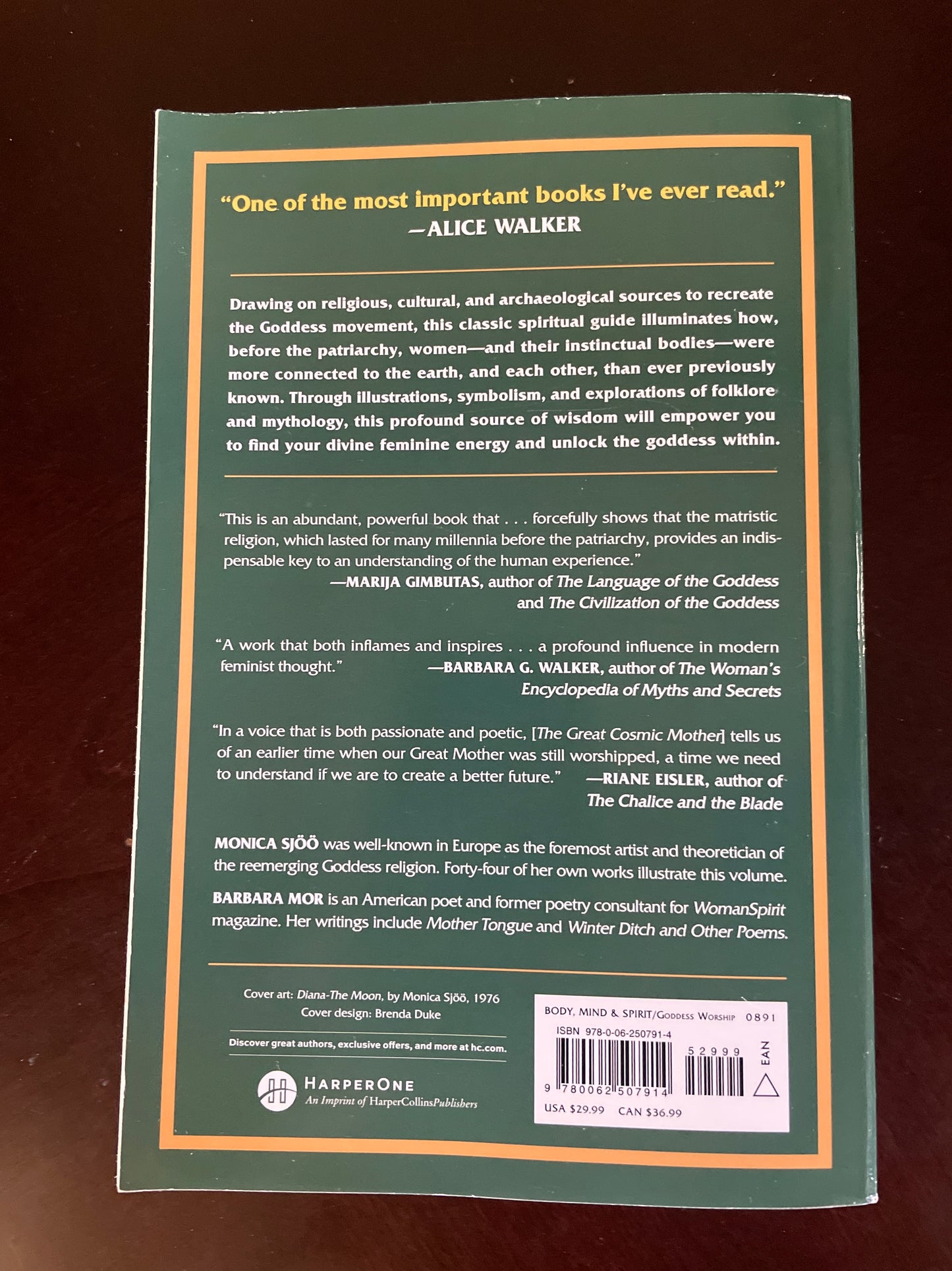 The Great Cosmic Mother: Rediscovering the Religion of the Earth - Reclaiming Matriarchal History, the Goddess, Feminist Spirituality, and Women's Power - Sjoo, Monica; Mor, Barbara