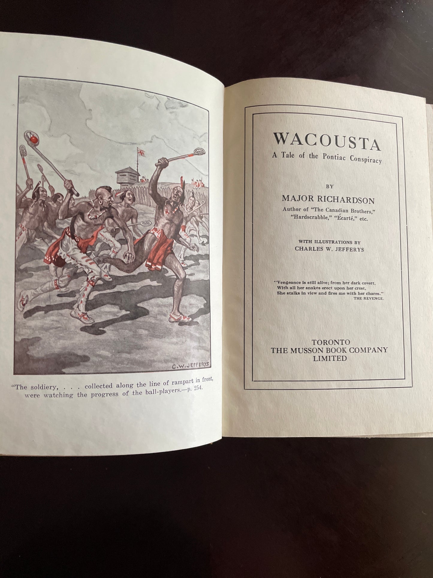 Wacousta: A Tale of the Pontiac Conspiracy - Richardson, Major