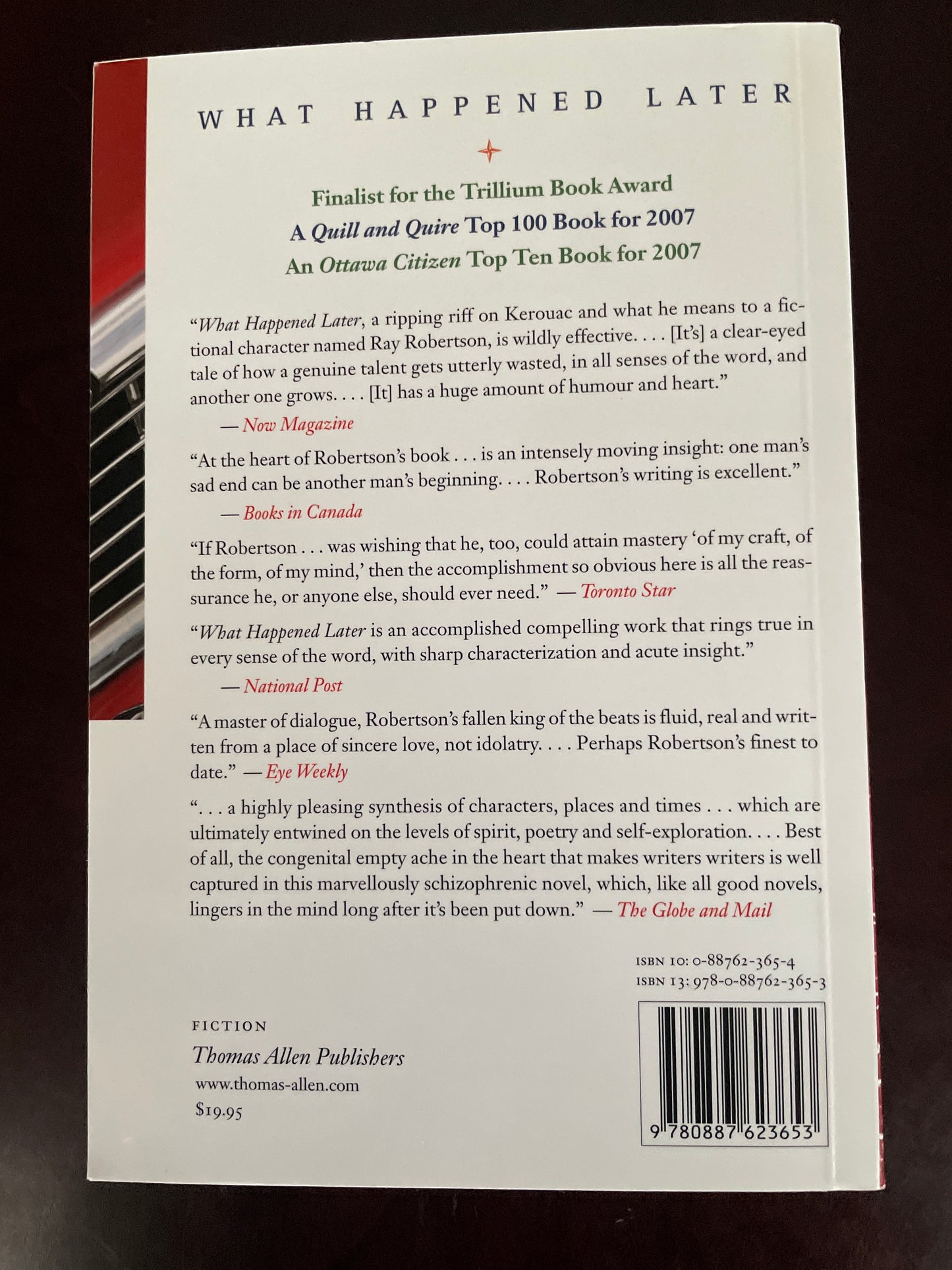 What Happened Later: A Novel - Robertson, Ray