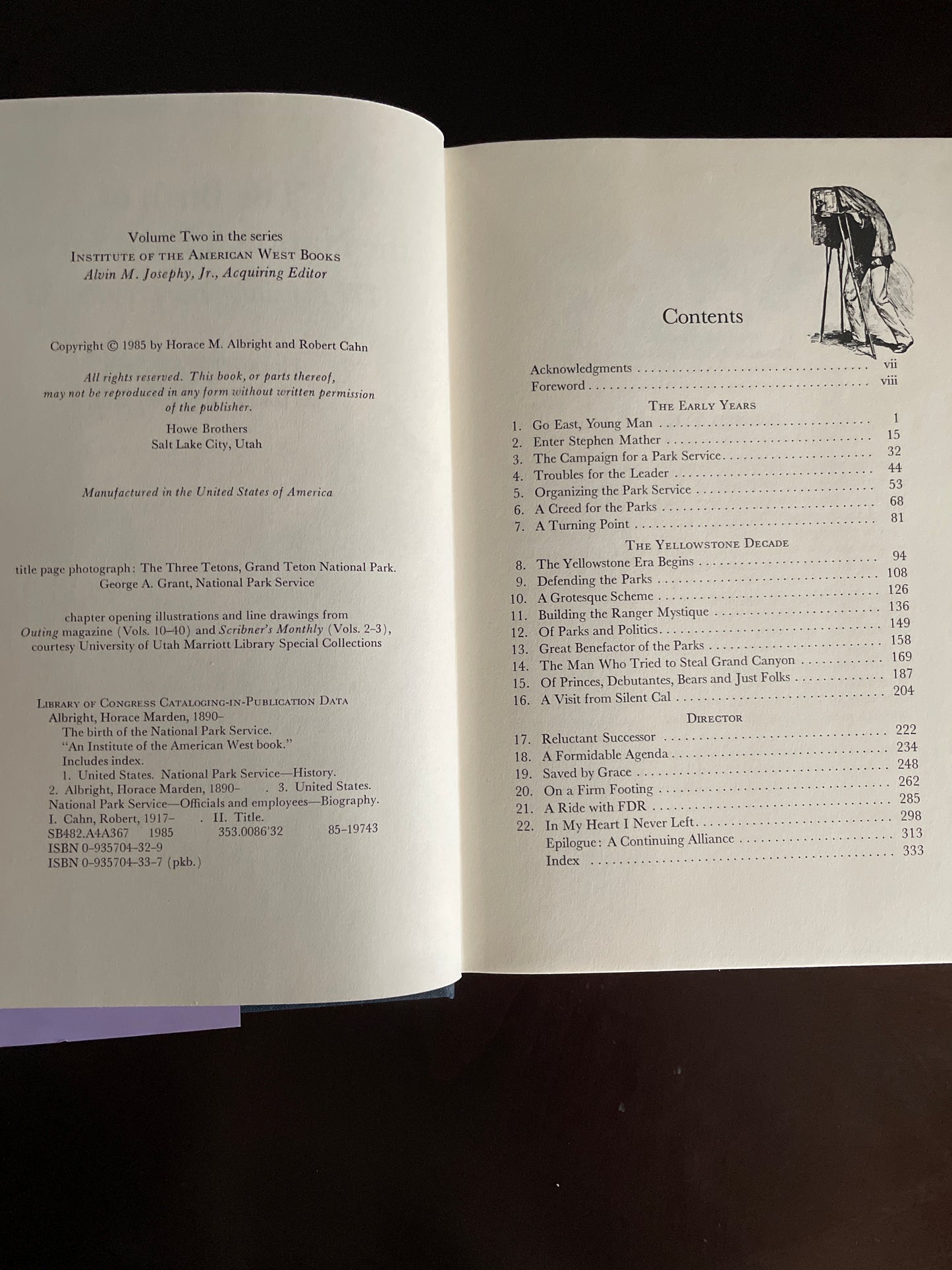 The Birth of the National Park Service: The Founding Years, 1913-33 - Albright, Horace M.