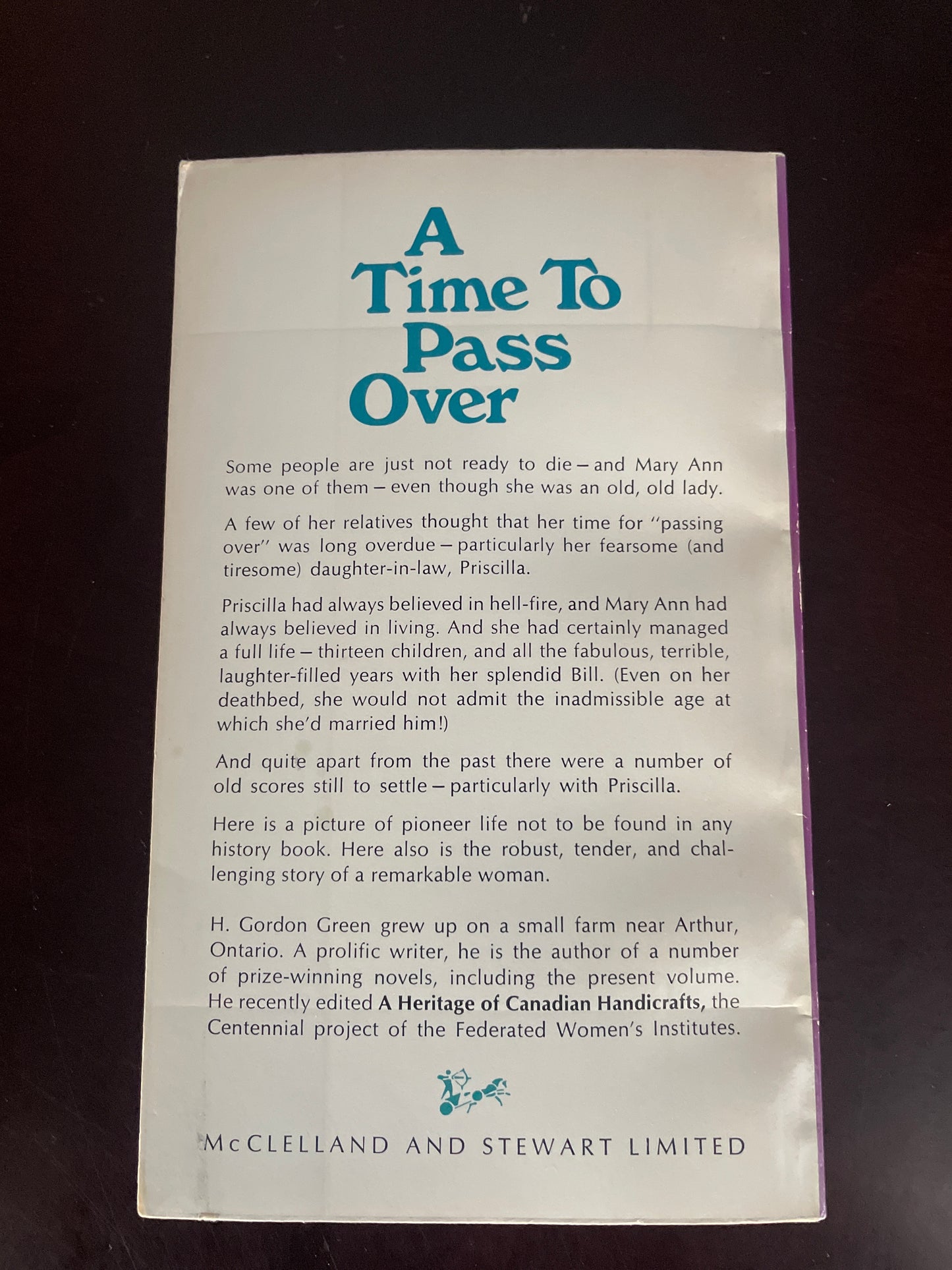 A Time to Pass Over - Green, H. Gordon