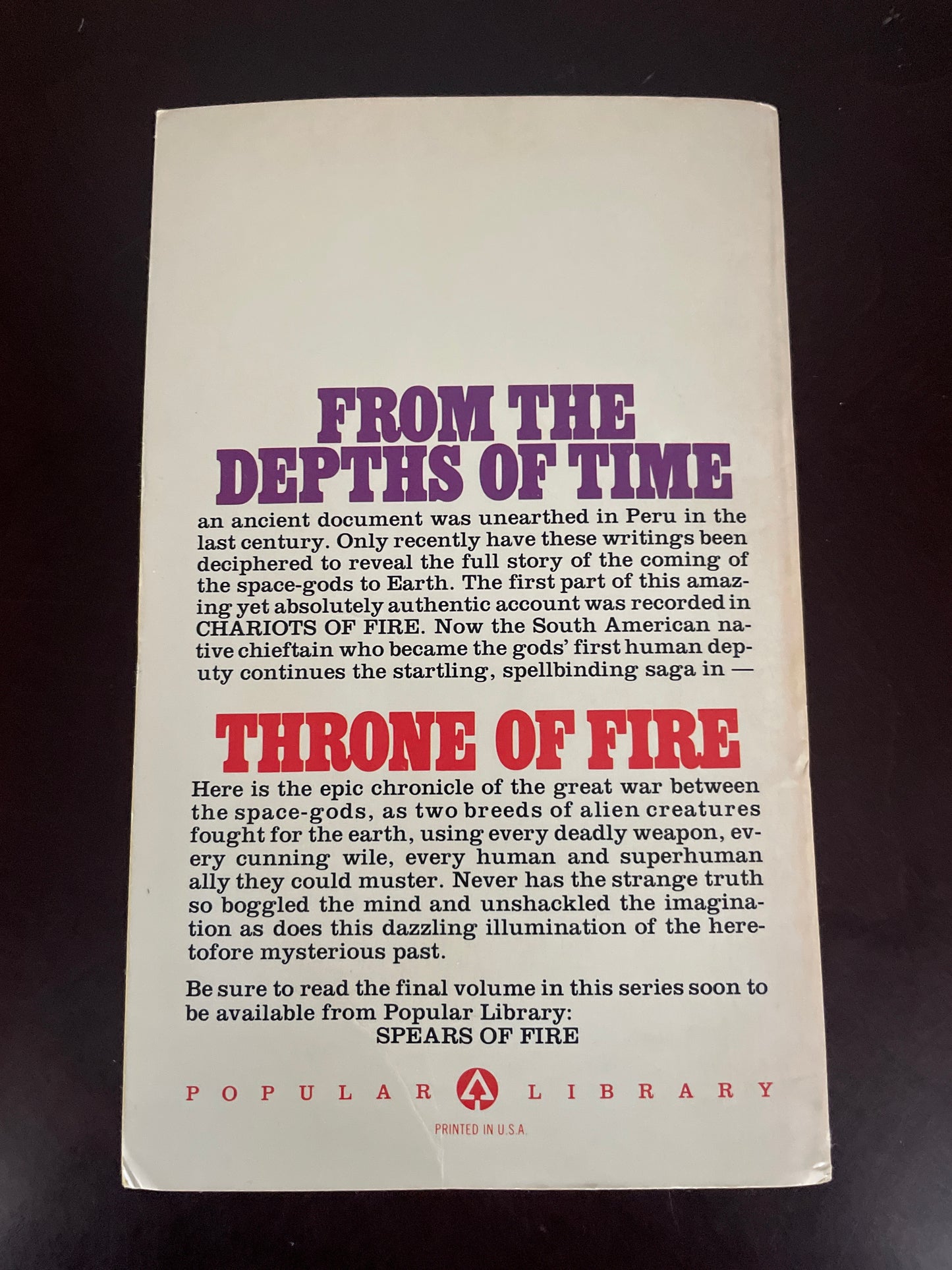 Throne of Fire - Rusoff, Garry ; Parry, Michel