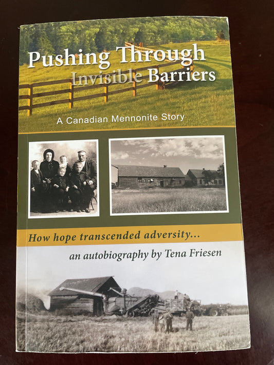 Pushing Through Invisible Barriers: A Canadian Mennonite Story. How Hope Transcended Adversity - Friesen, Tena