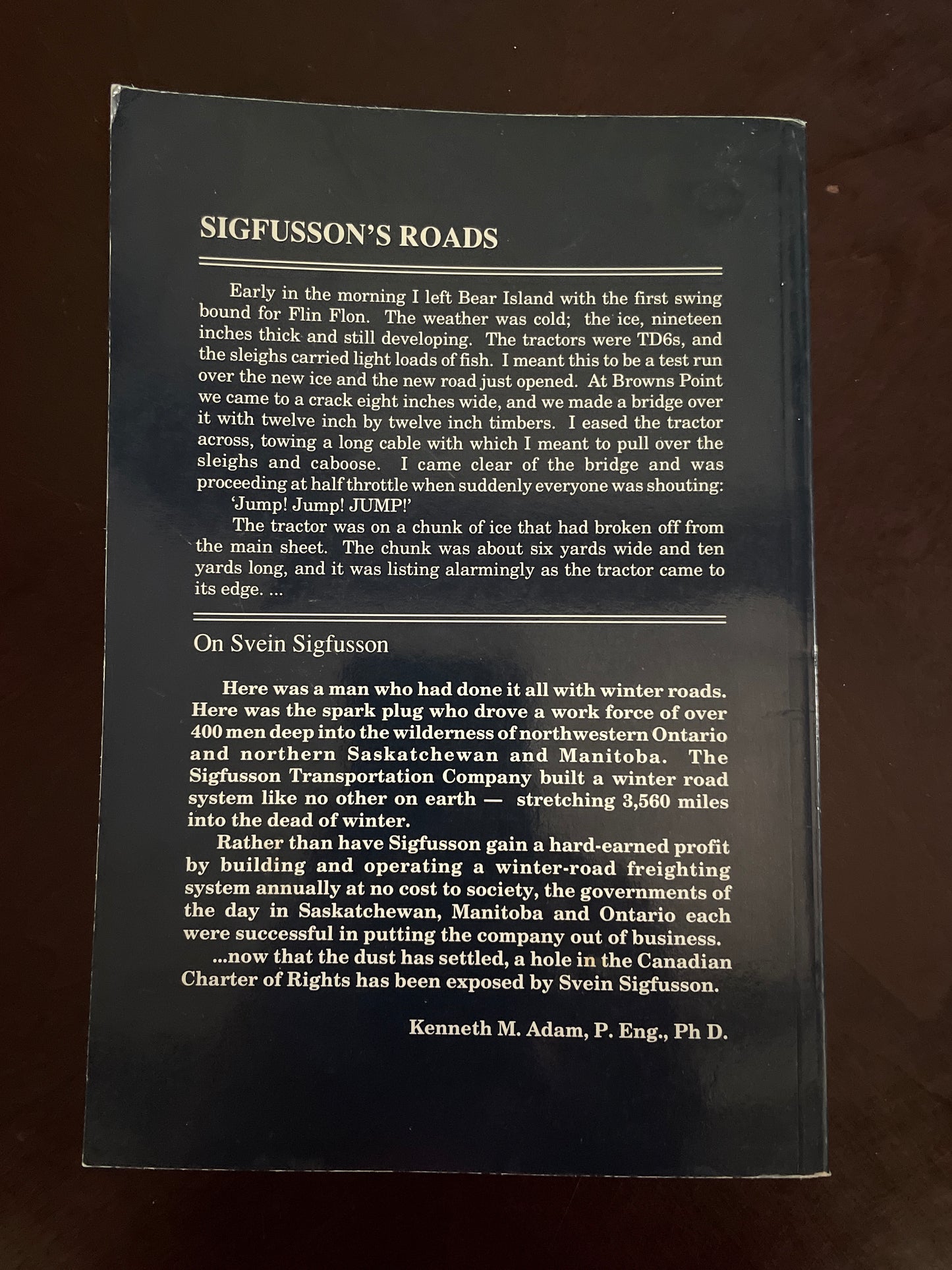 Sigfusson's Roads - Sigfusson, Svein
