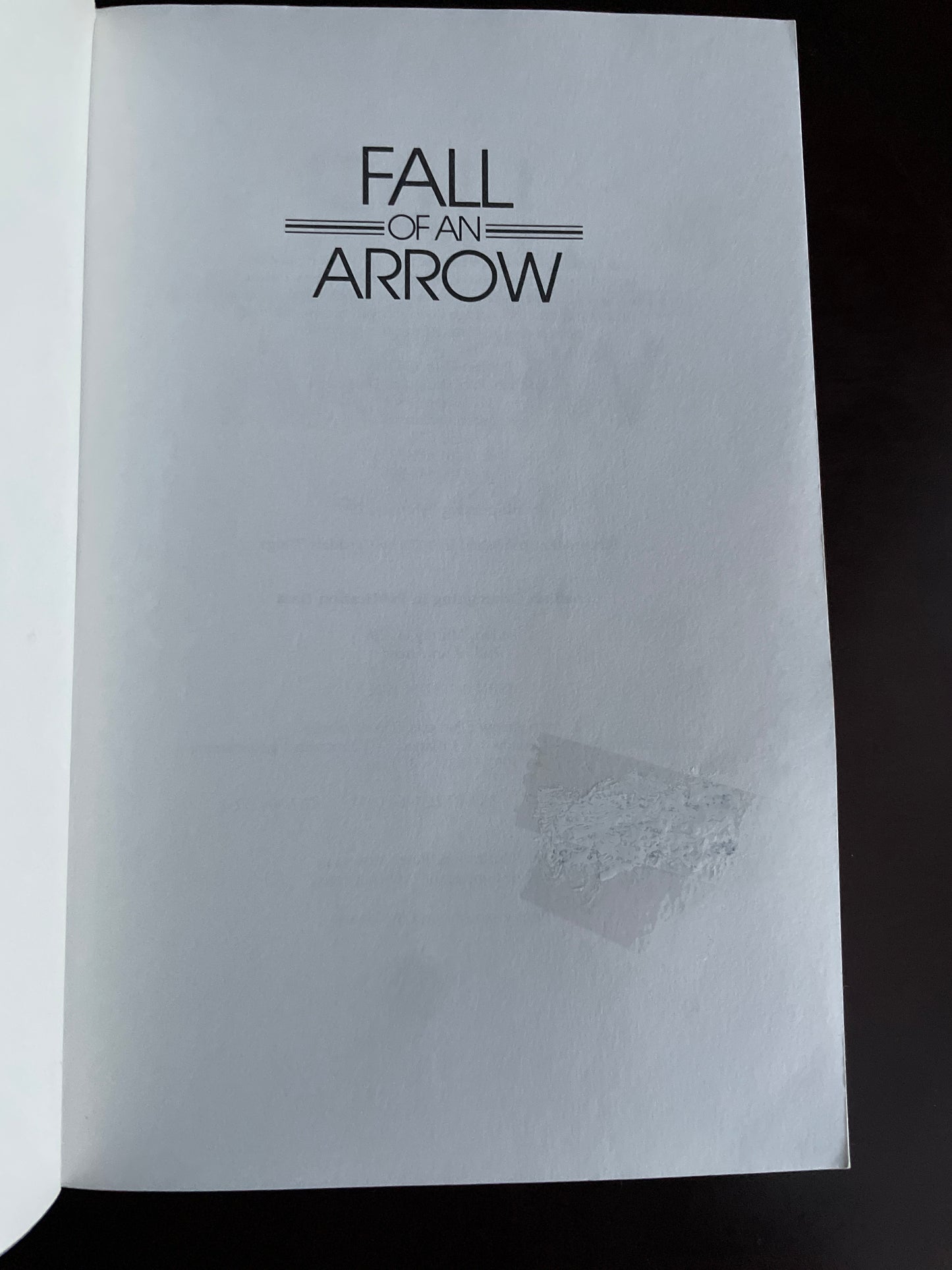 Fall of an Arrow - Peden, Murray