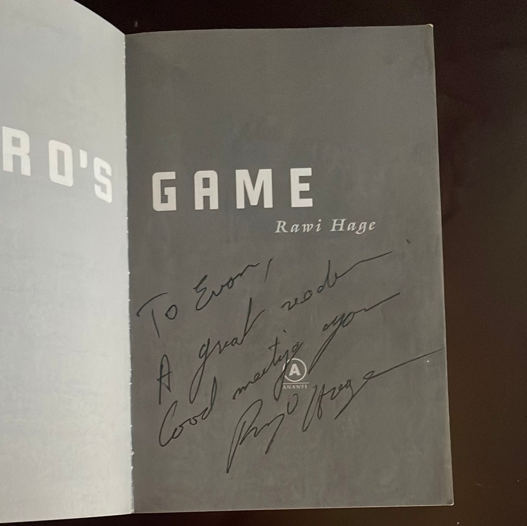 De Niro's Game (Inscribed) - Hage, Rawi