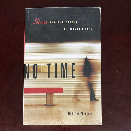 No Time: Stress and the Crisis of Modern Life (Signed) - Menzies, Heather