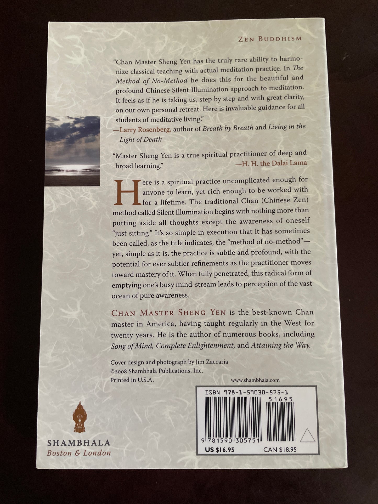 The Method of No-Method: The Chan Practice of Silent Illumination - Yen, Chan Master Sheng