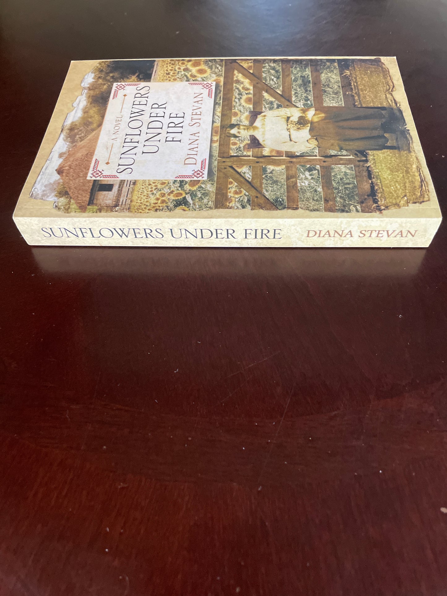 Sunflowers Under Fire (Signed) - Stevan, Diana
