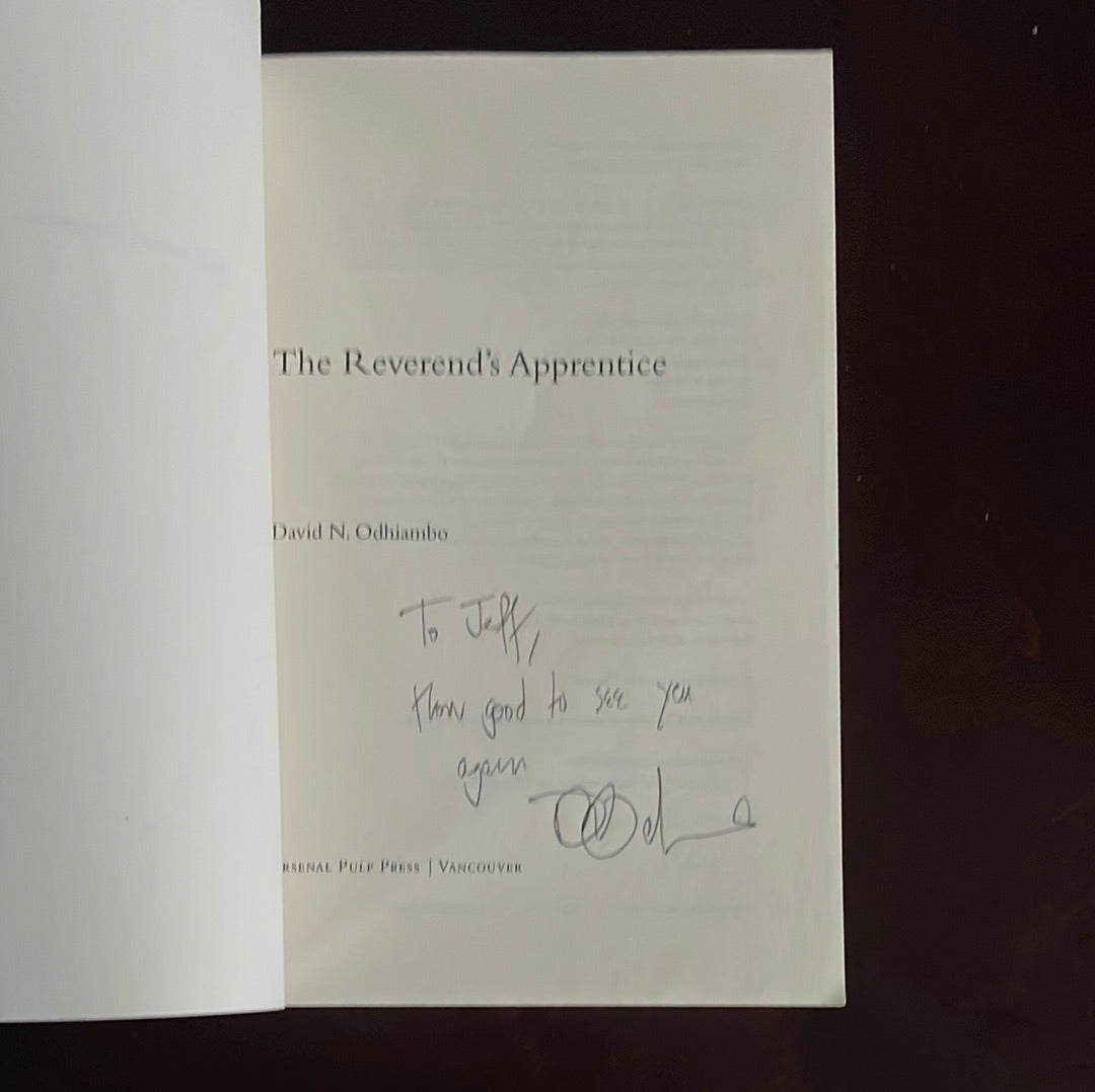 The Reverend's Apprentice (Inscribed) - Odhiambo, David N.