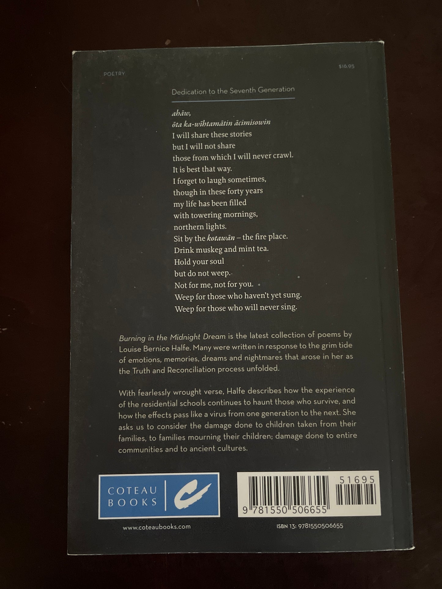 Burning in this Midnight Dream - Halfe, Louise Bernice