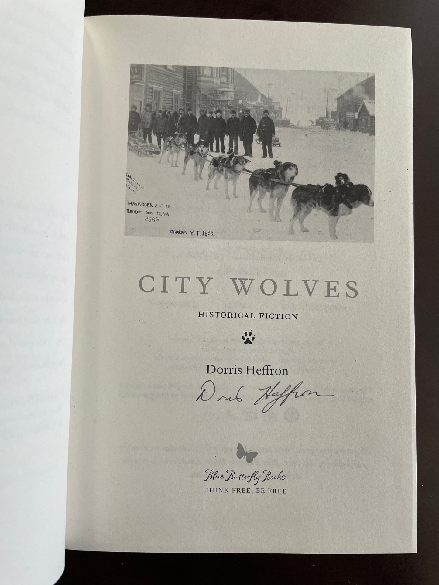 City Wolves: Historical Fiction (Signed) - Heffron, Dorris