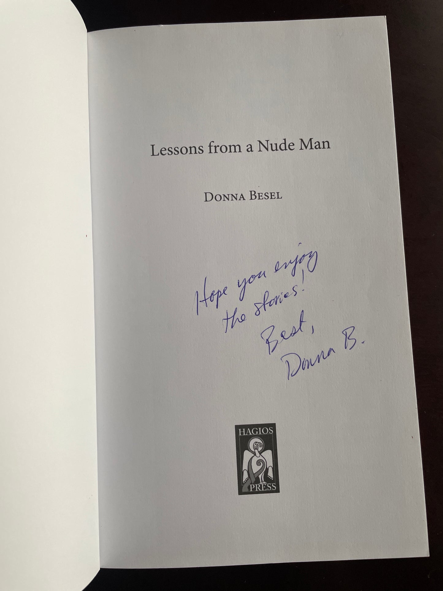 Lessons from a Nude Man (Signed) - Besel, Donna