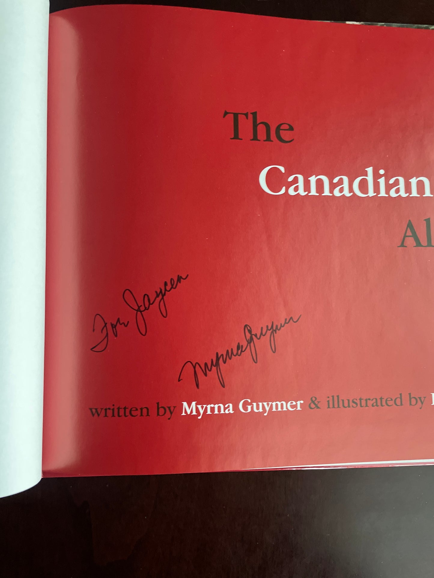 The Canadian Shield Alphabet (Inscribed) - Guymer, Myrna