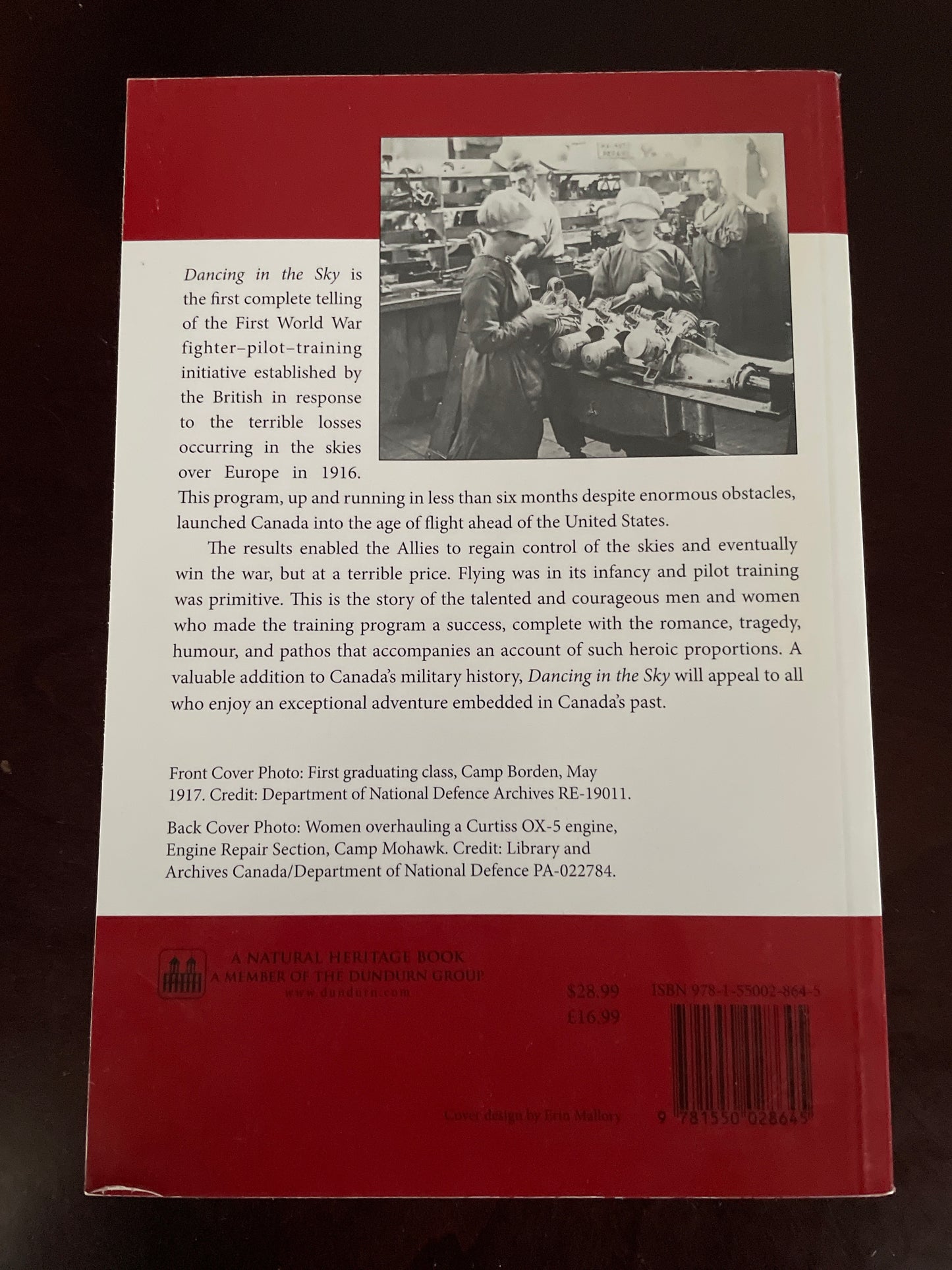 Dancing in the Sky: The Royal Flying Corps in Canada - Hunt, C.W.