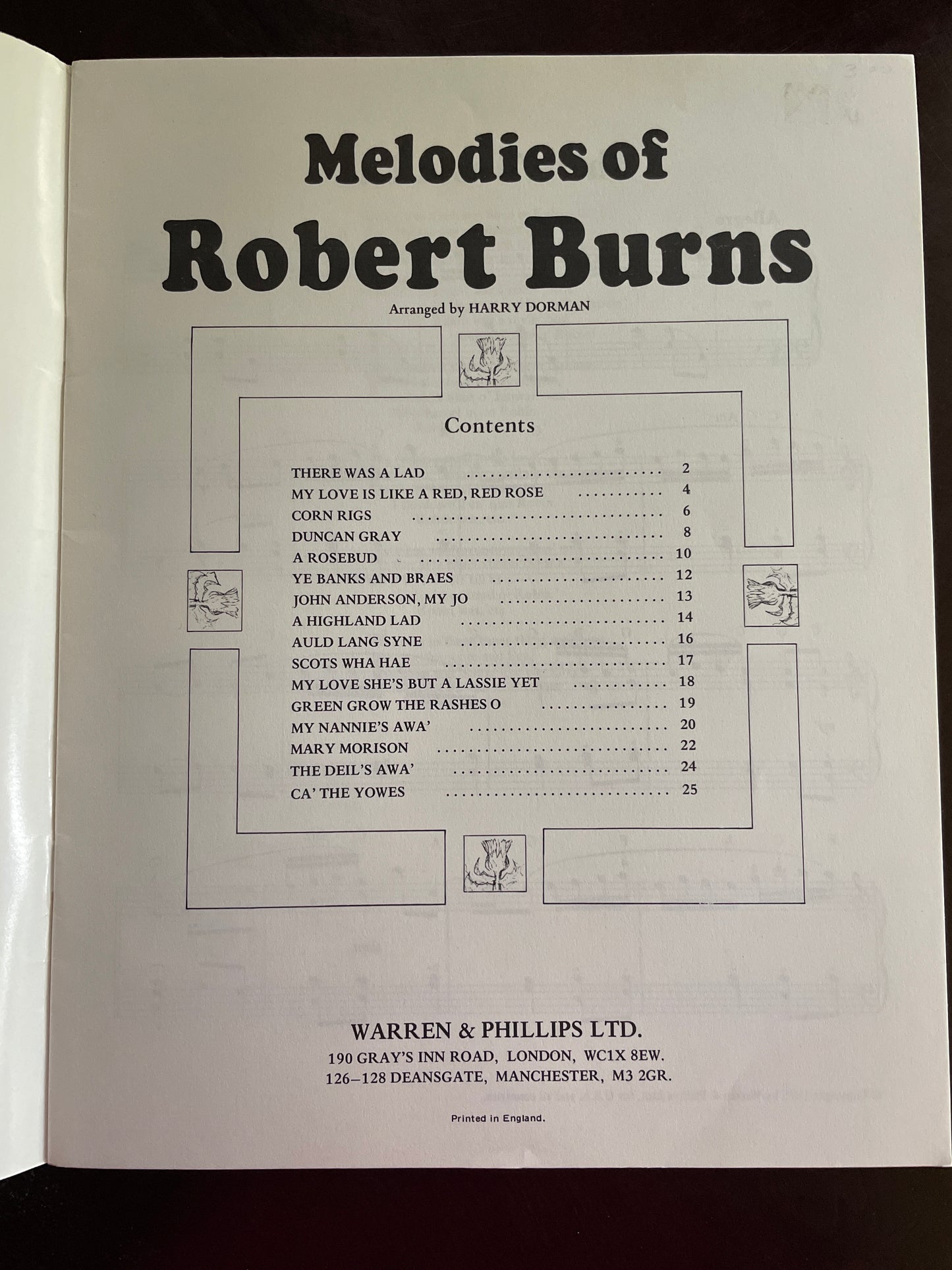 Melodies of Robert Burns - Burns, Robert; Dorman, Harry