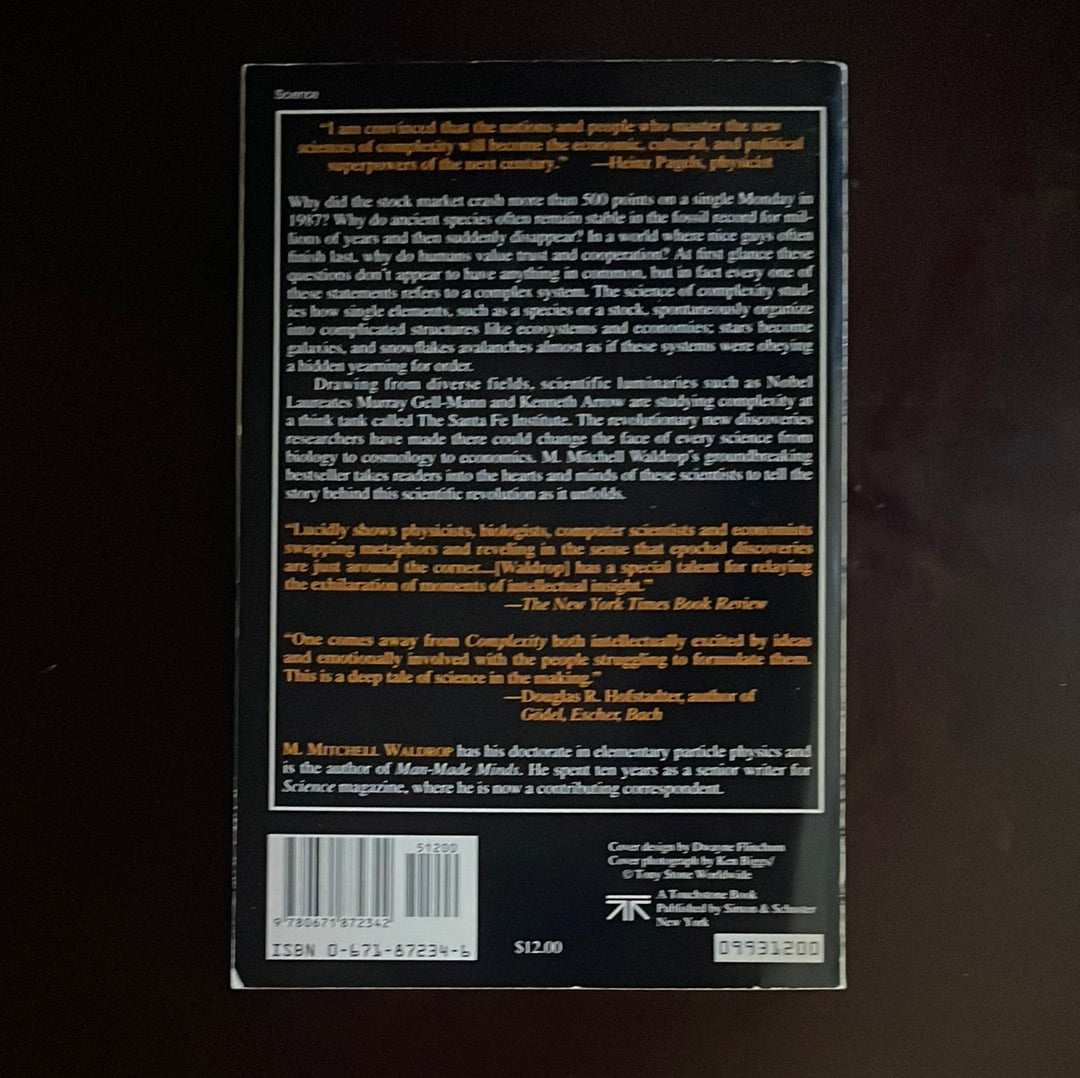 Complexity: The Emerging Science at the Edge of Order and Chaos - Waldrop, M. Mitchell