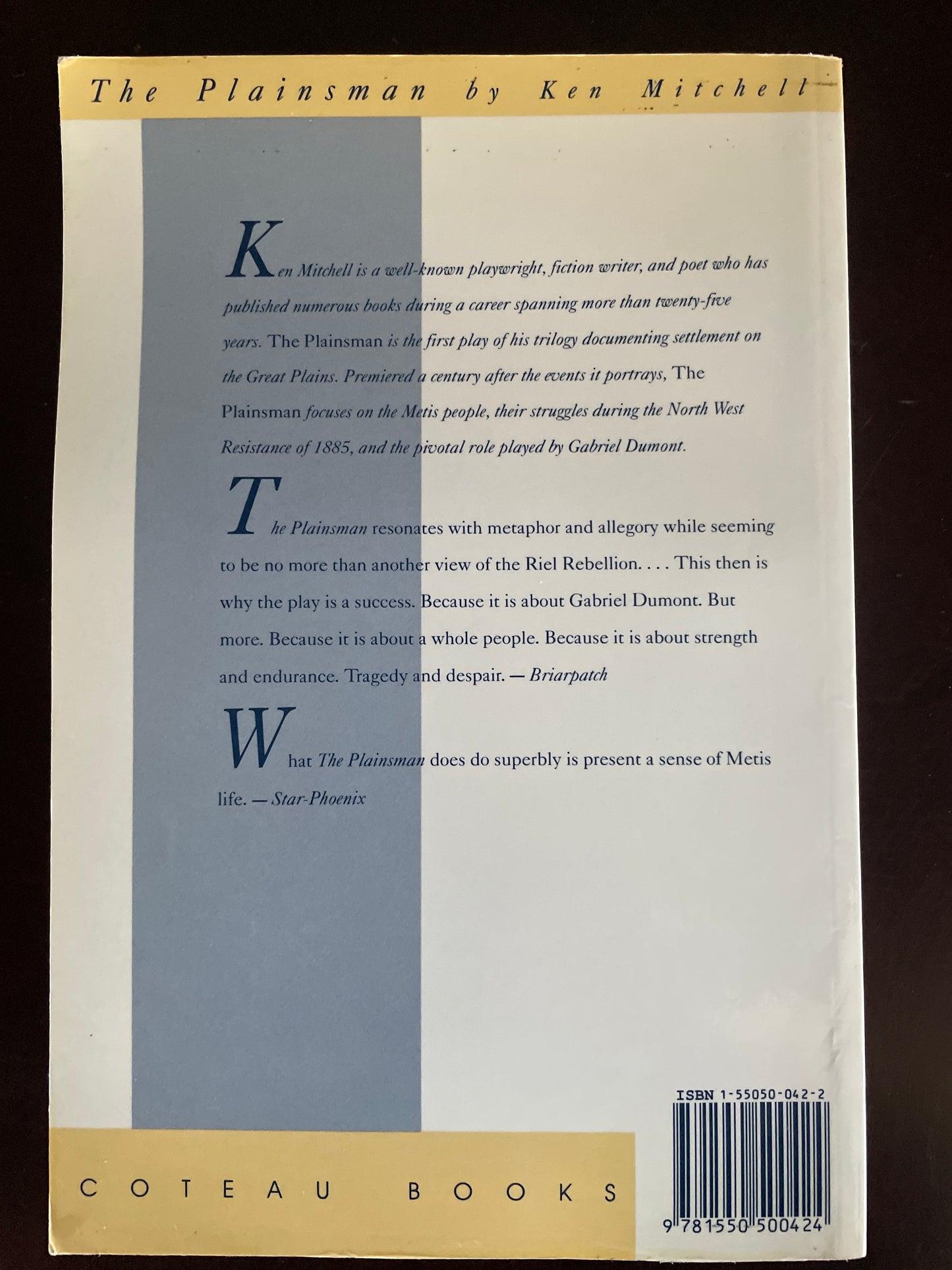 The Plainsman (Inscribed) - Mitchell, Ken