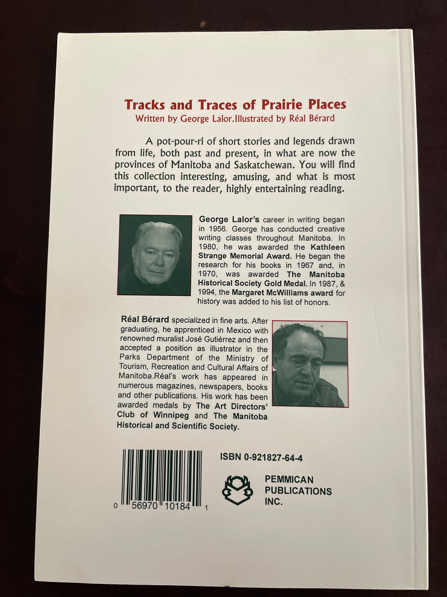 Tracks and Traces of Prairie Places - Lalor, George