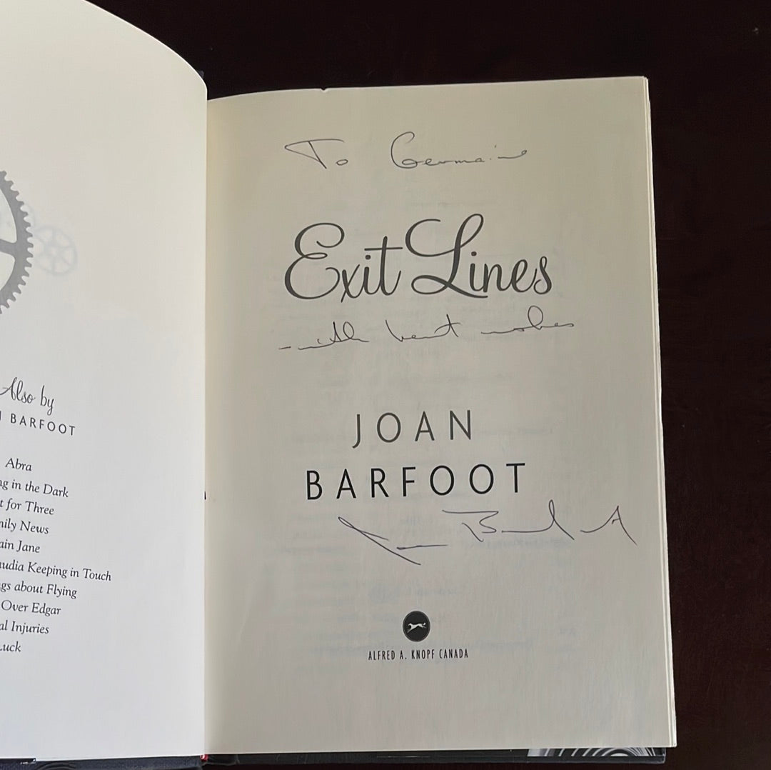 Exit Lines (Inscribed) - Barfoot, Joan