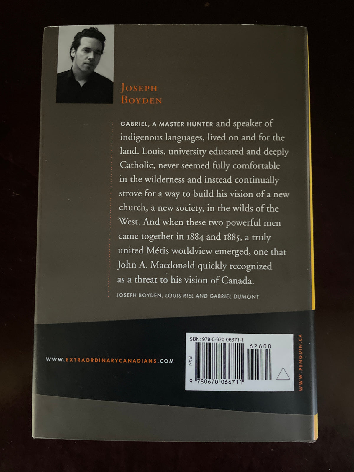 Louis Riel and Gabriel Dumont - Boyden, Joseph