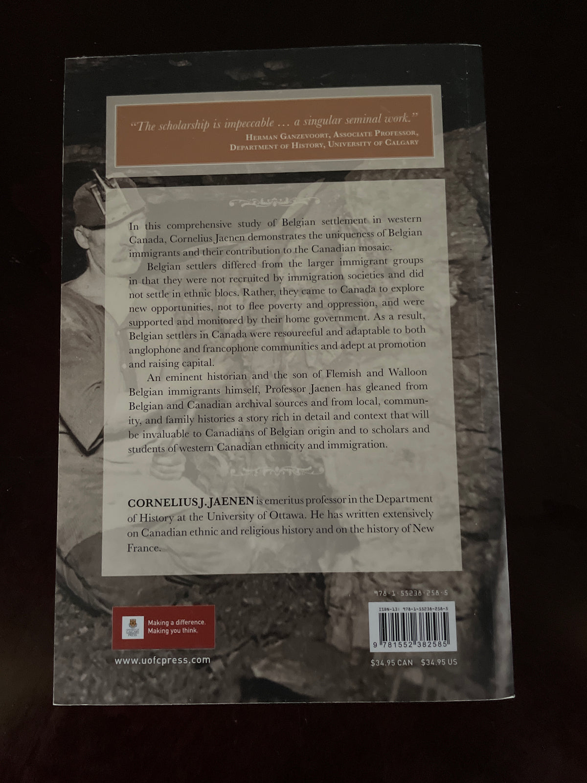 Promoters, Planters, and Pioneers: The Course and Context of Belgian Settlement in Western Canada (The West, 4) - Jaenen, Cornelius J.
