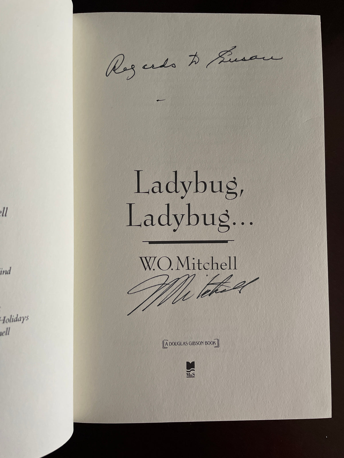Ladybug, Ladybug (Inscribed) - Mitchell, W.O.