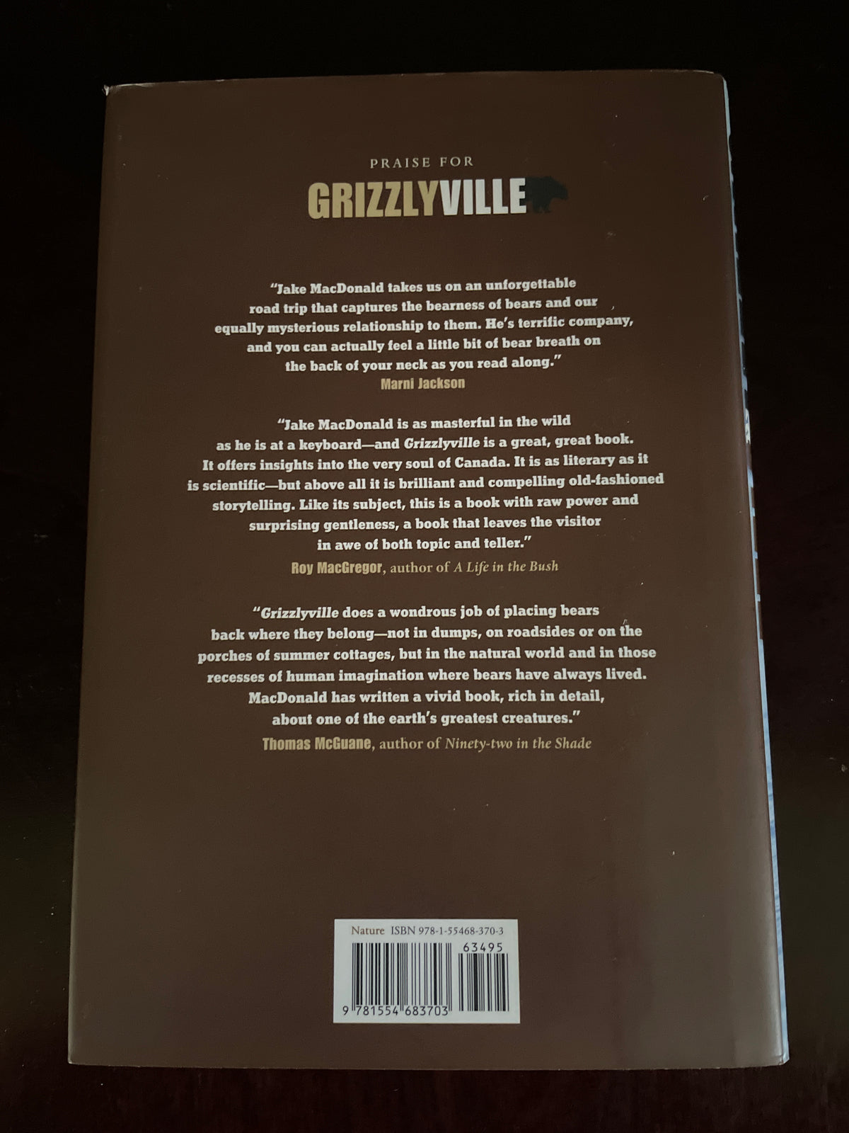 Grizzlyville : Adventures in Bear Country (Inscribed) - MacDonald, Jake