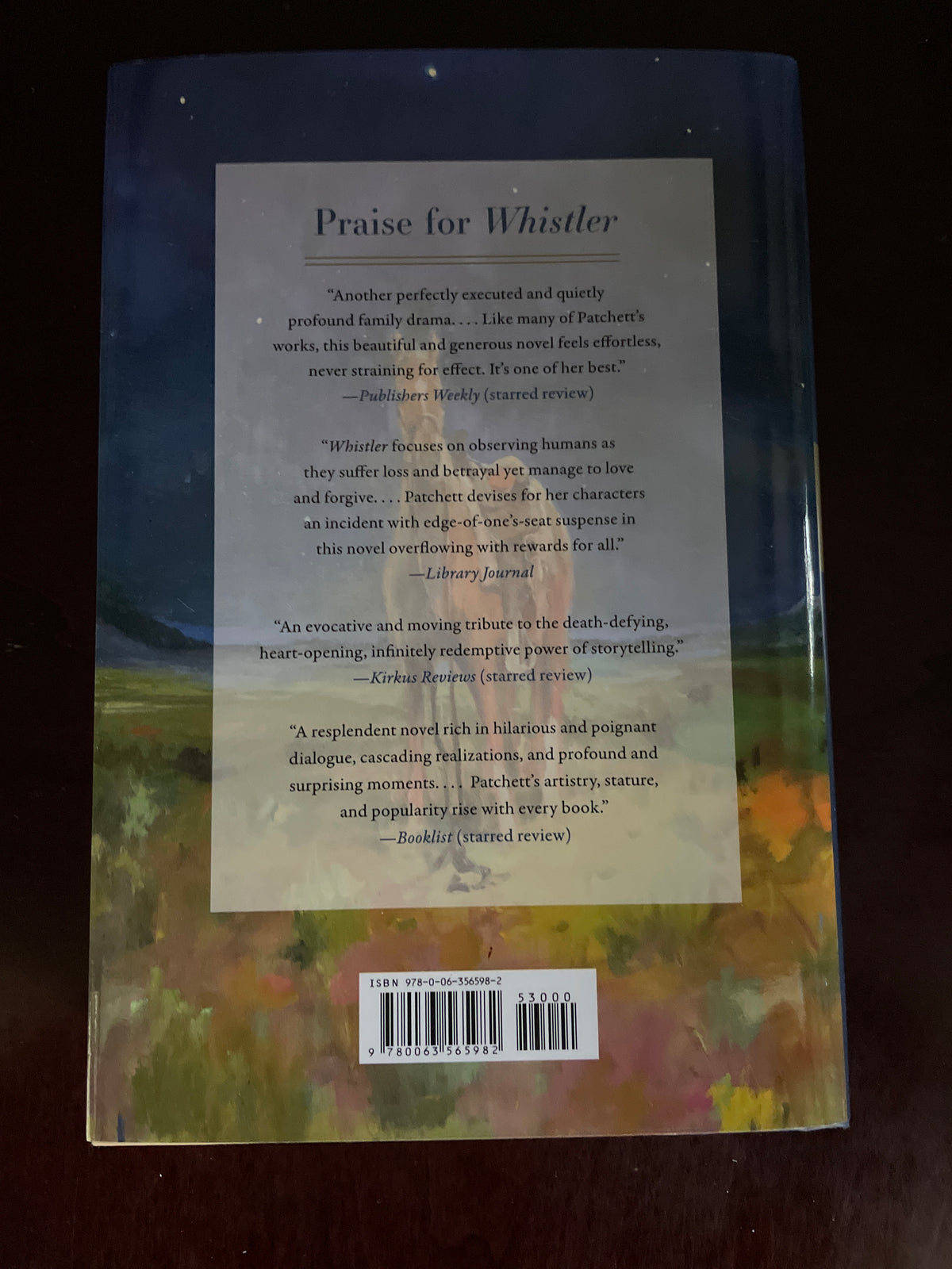 Whistler: A Novel (Signed) - Patchett, Ann