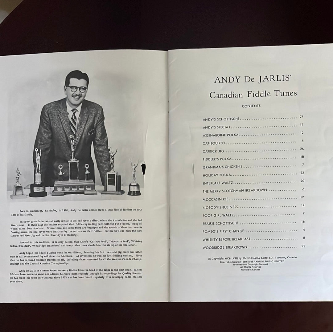 Andy De Jarlis' Canadian Fiddle Tunes from the Red River Valley (Book One) - De Jarlis, Andy