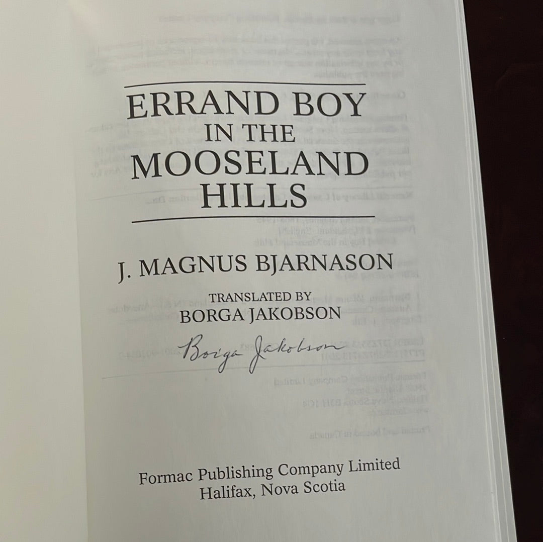 Errand Boy in the Mooseland Hills (Signed) - Johann Magnus Bjarnason; Jakobson, Borga