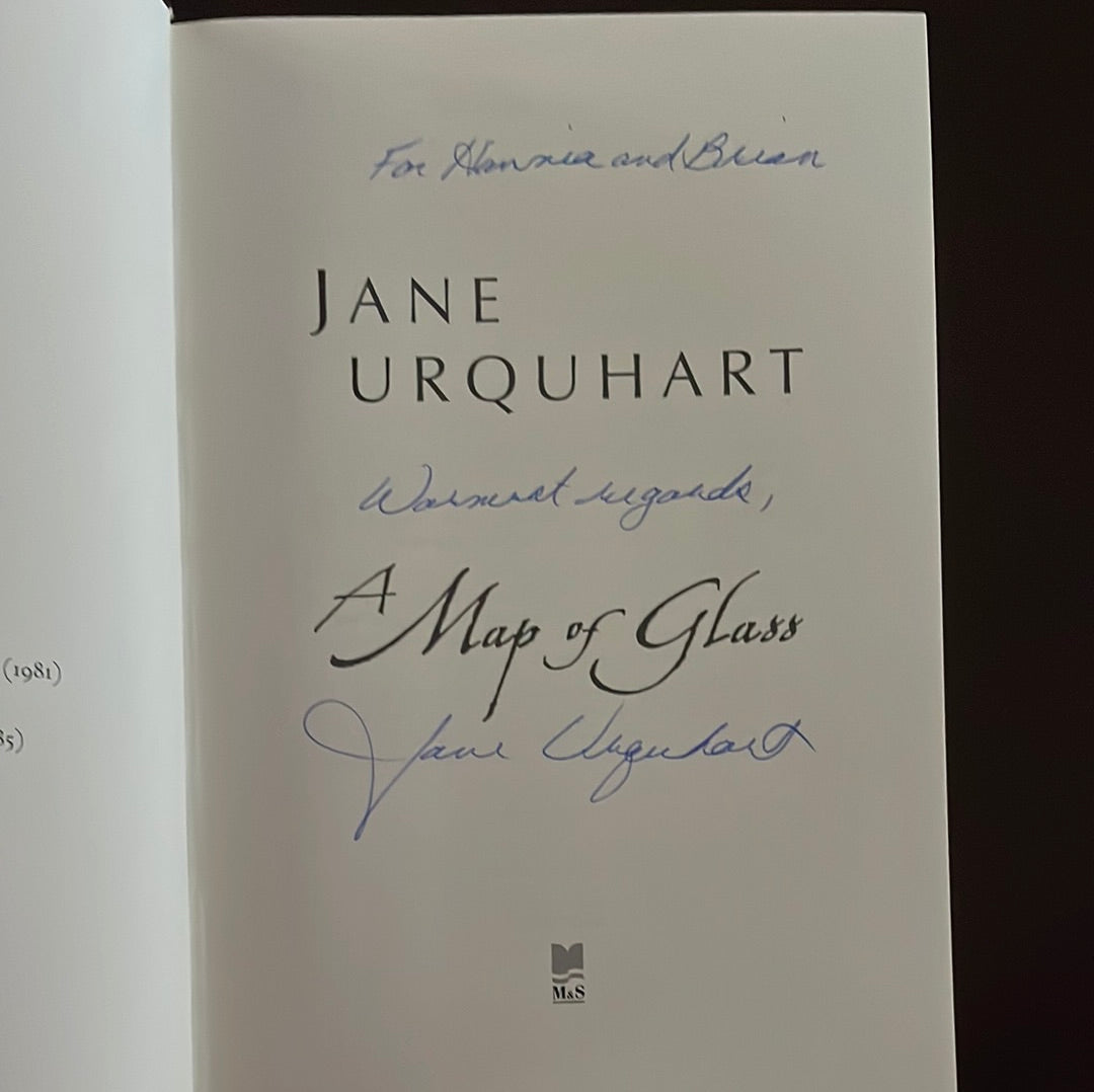 A Map of Glass (Inscribed) - Urquhart, Jane