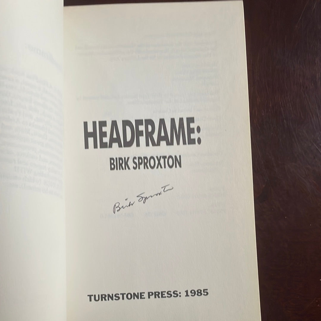 Headframe (Signed) - Sproxton, Birk