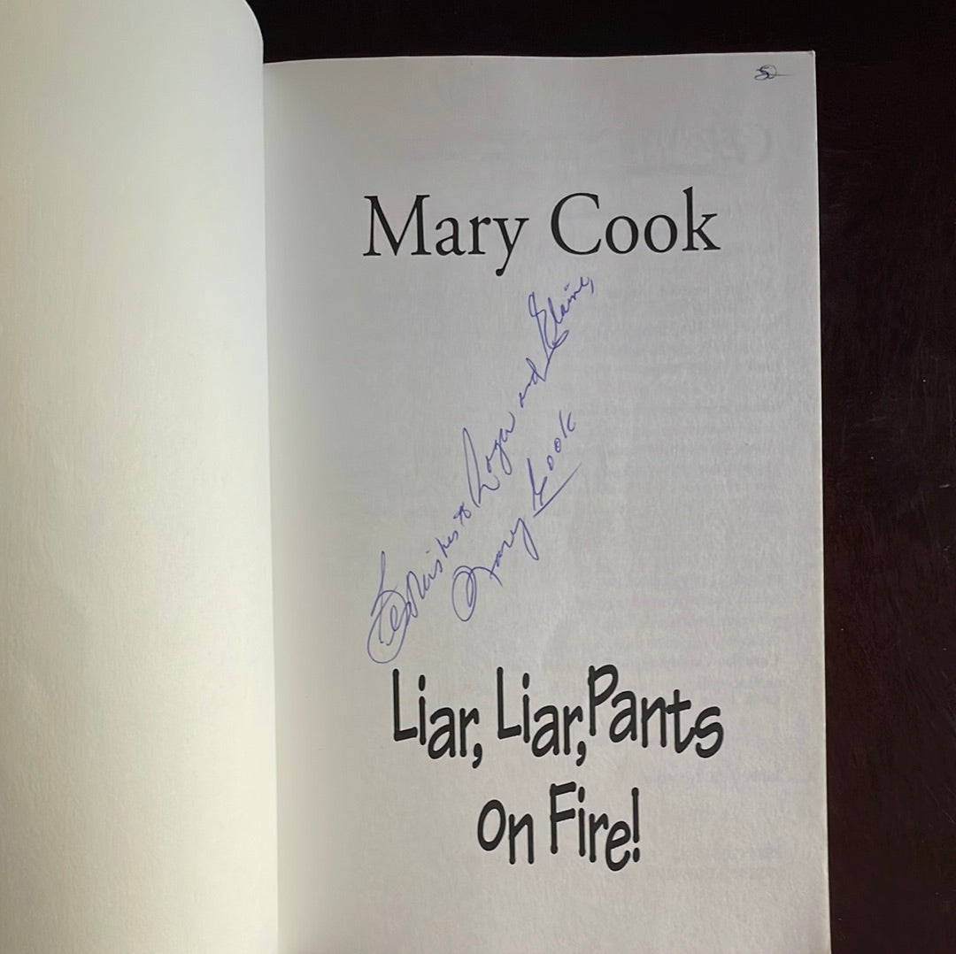 Liar, Liar, Pants on Fire! (Inscribed) - Cook, Mary