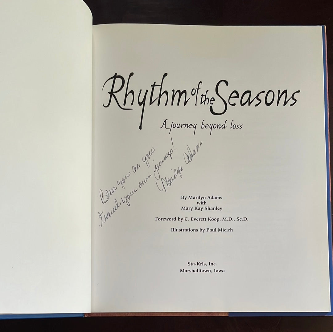Rhythm of the Seasons: A Journey Beyond Loss (Signed) - Adams, Marilyn