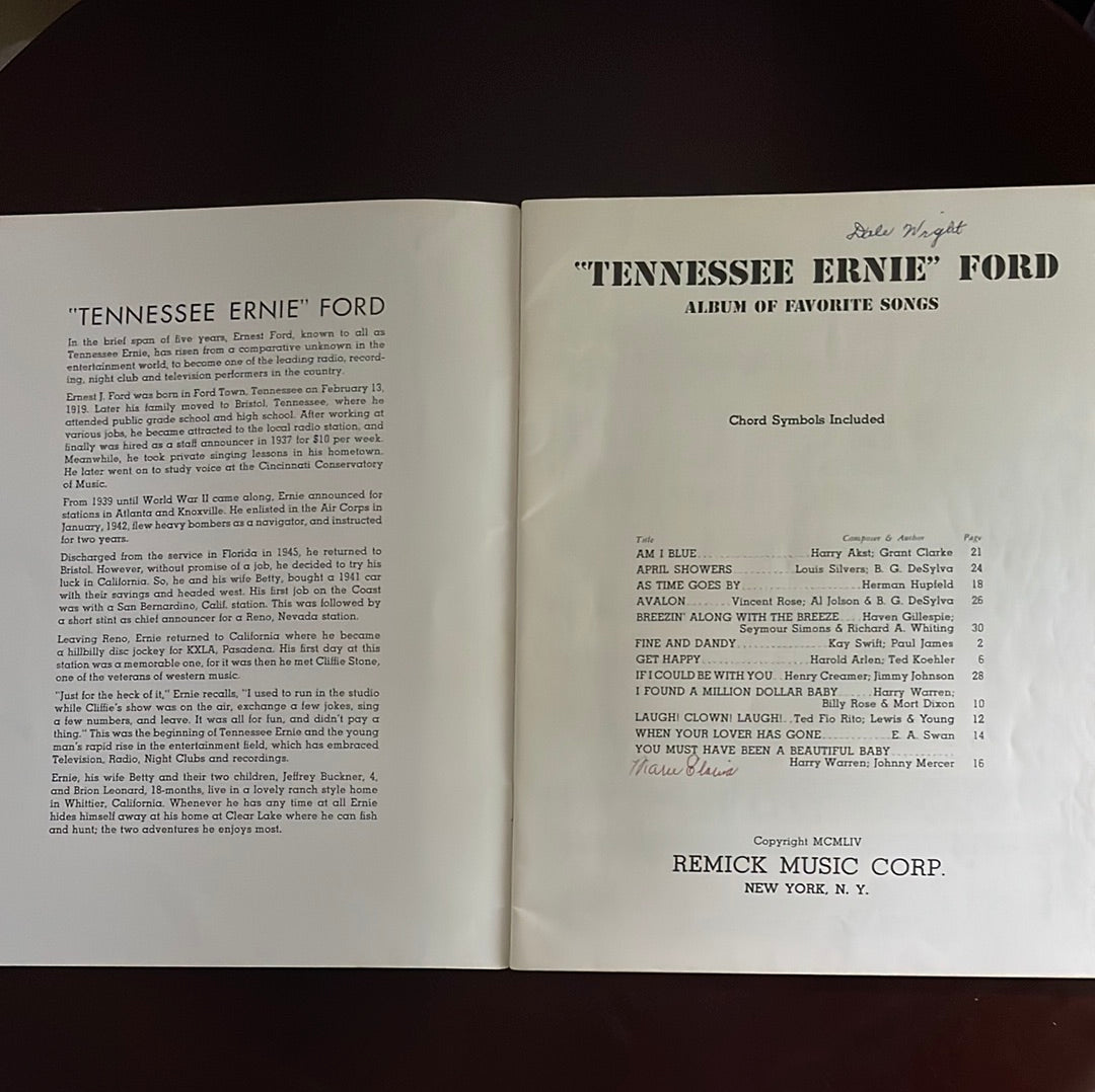 Tennessee Ernie Ford: Album of Favorite Songs - Ford, Tennessee Ernie
