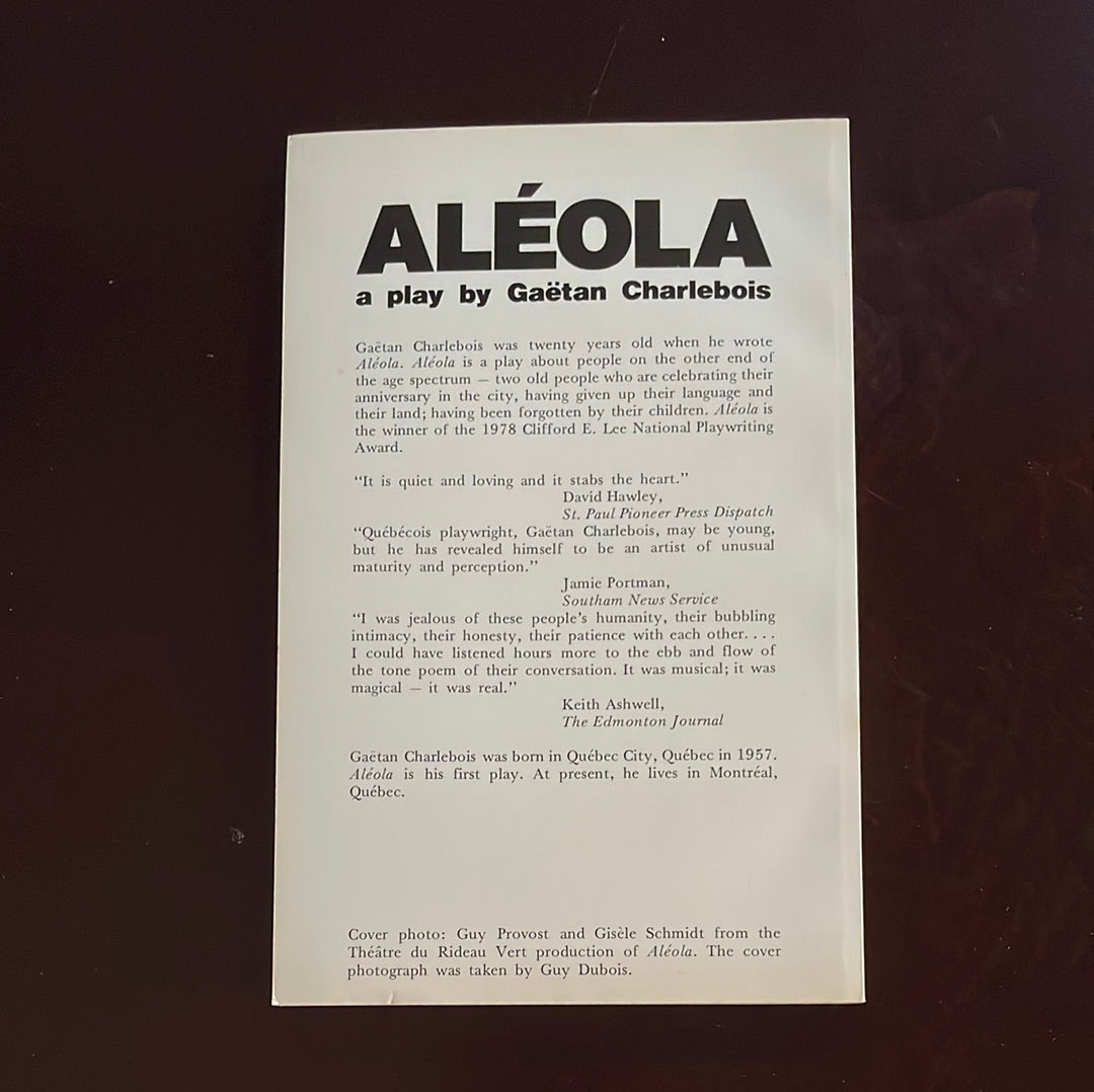 Aléola: A play - Charlebois, Gaëtan