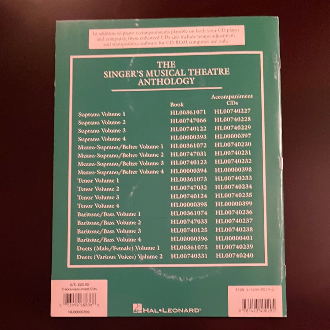 The Singer's Musical Theatre Anthology - Volume 4: Tenor Accompaniment CDs - Hal Leonard Publishing Corporation